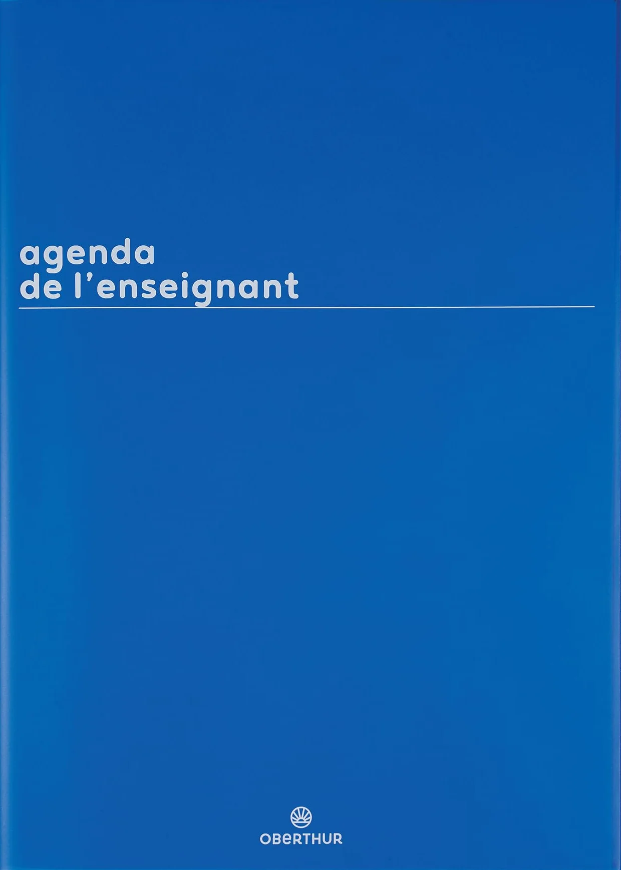 Agenda Semainier Enseignant 2026-2027 Couverture Boréal Bleue 21,5 x 30 cm