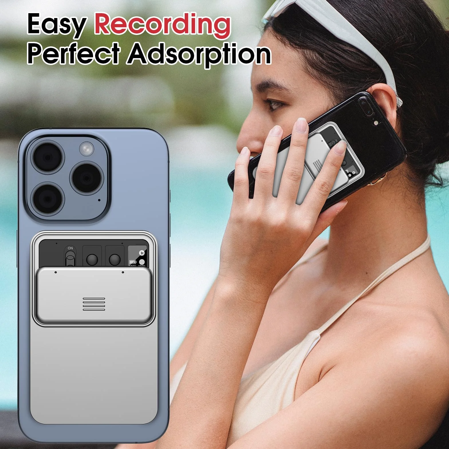 Etui de Protection pour Enregistreur Vocal AI, Compatible, Couvercle Coulissant, Résistant aux Chutes, Portable