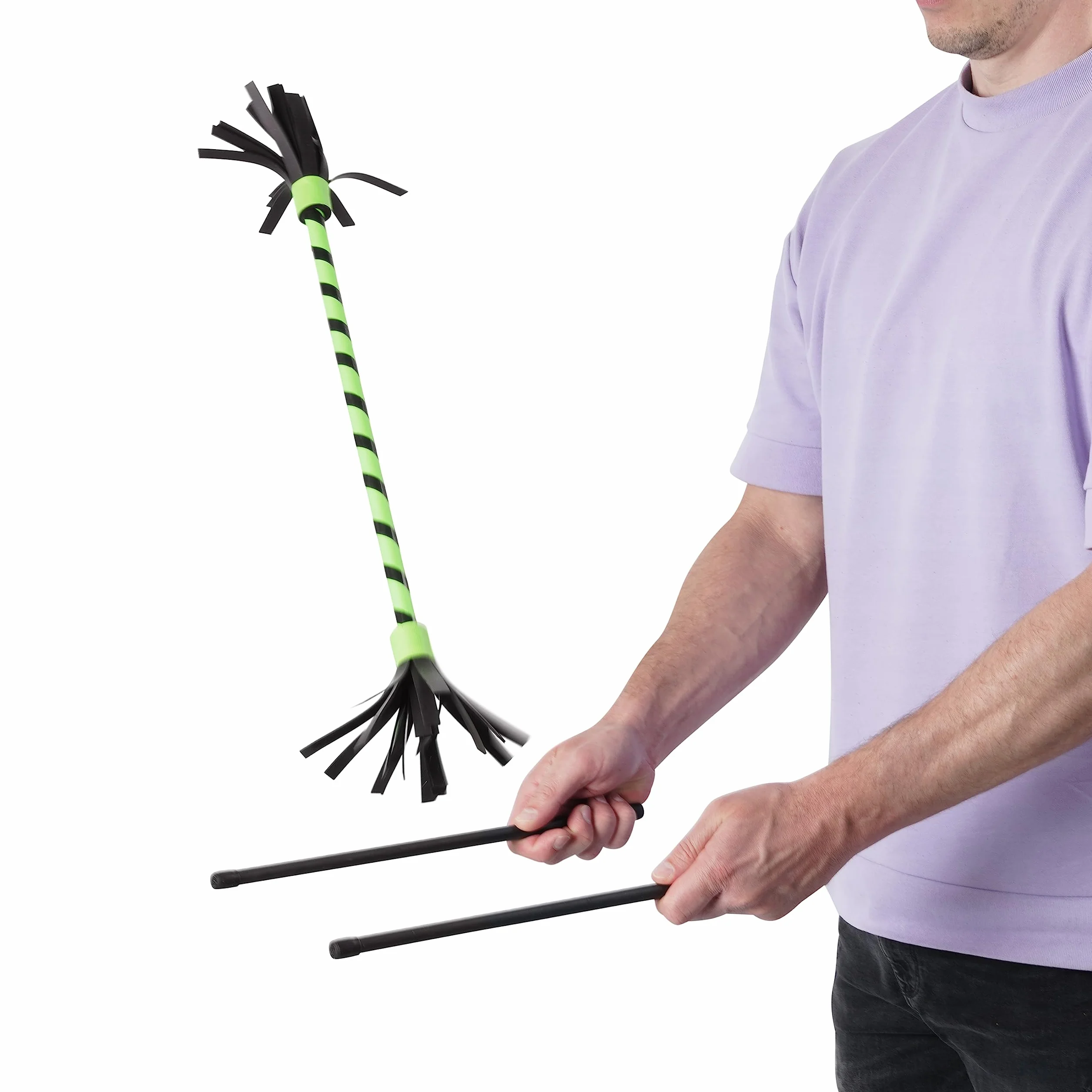 Diabolo Freizeitsport Flowerstick Basic (Vert) Jonglerie Baguettes Débutants