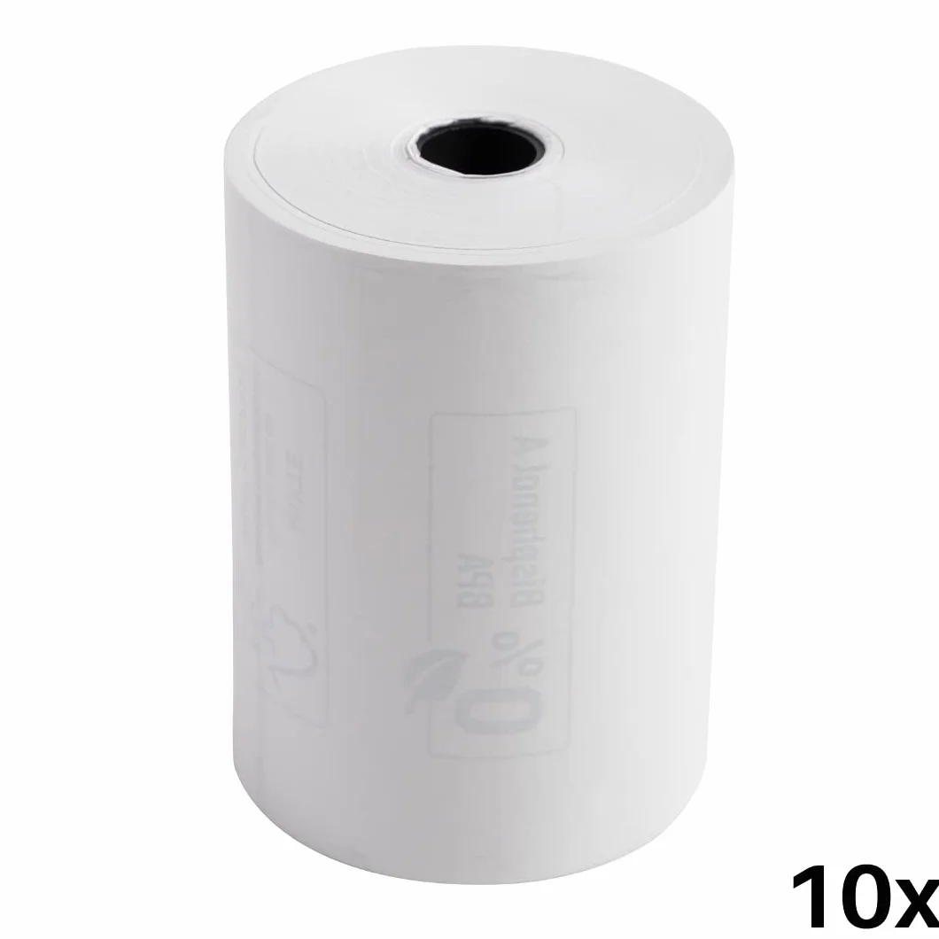 Exacompta Bobines pour balance 80 mm x 56 mm 48g/m² sans BpA Blanc 44 m