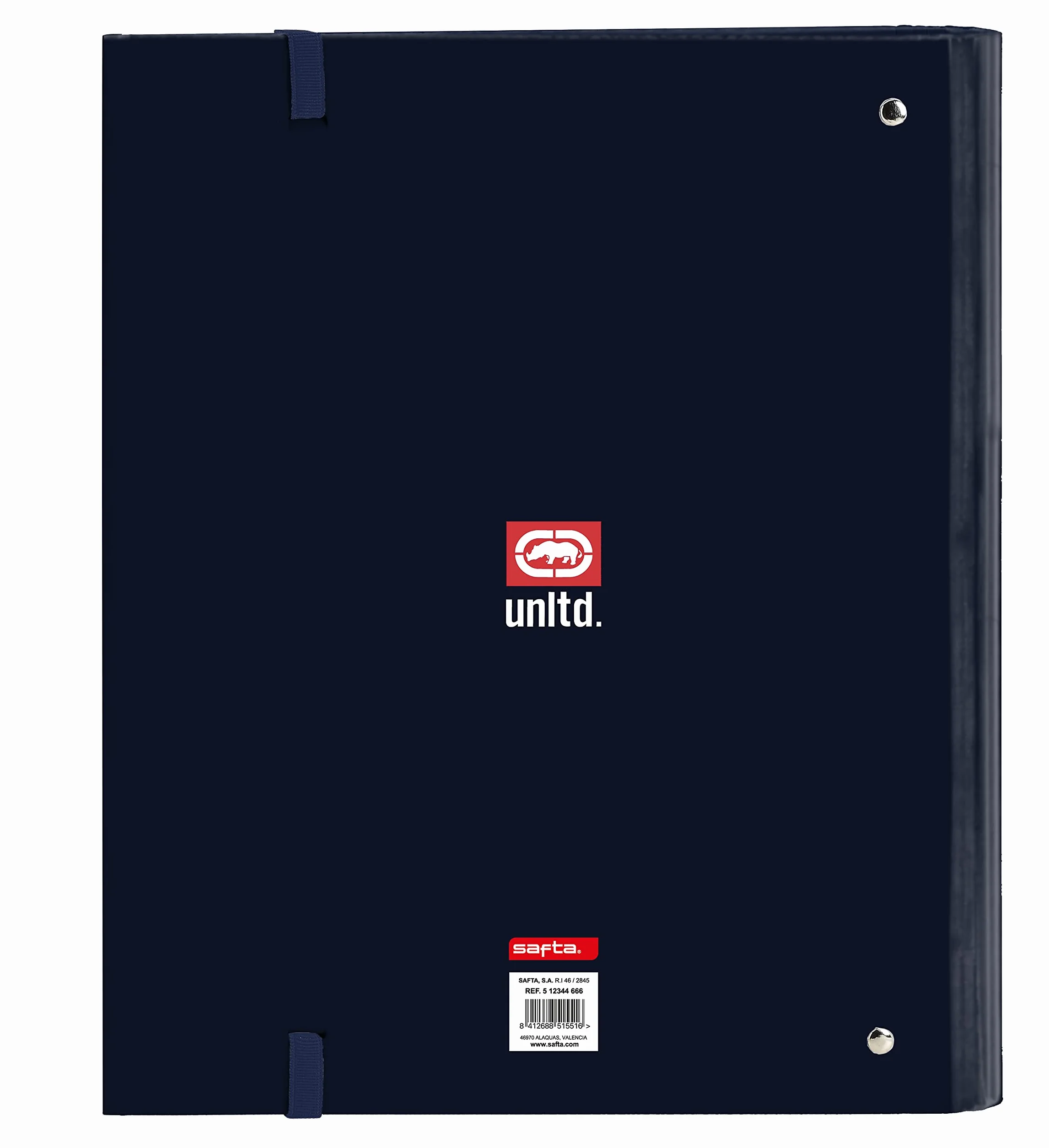 ECKO UNLTD. Classeur 4 anneaux 35 cm A4 100 feuilles bleu marine