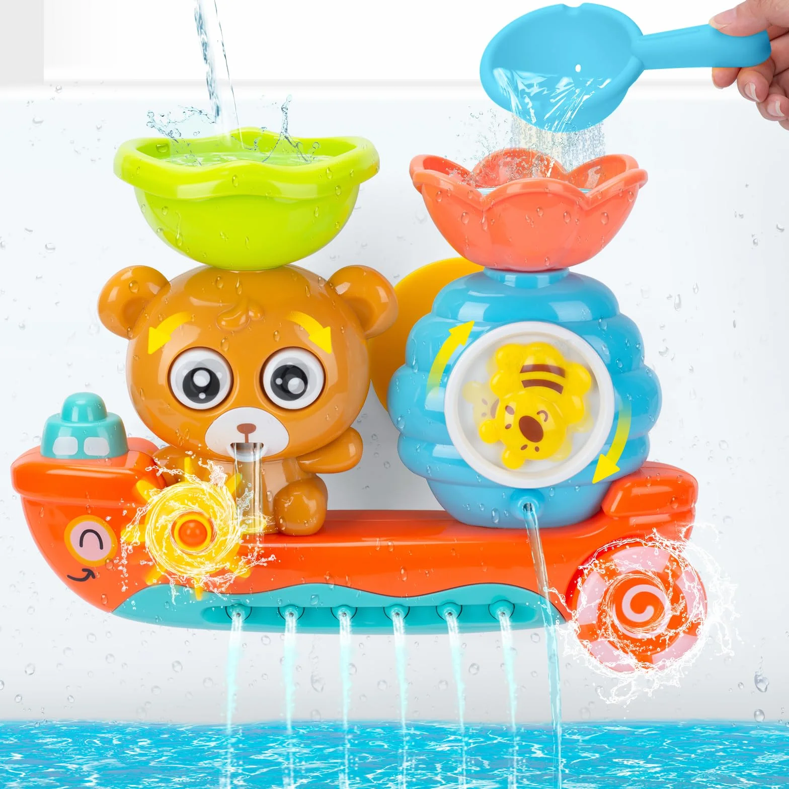 Jouet de Bain Bébé 1-12 Ans Cadeau Garçon Fille 6-18 Mois