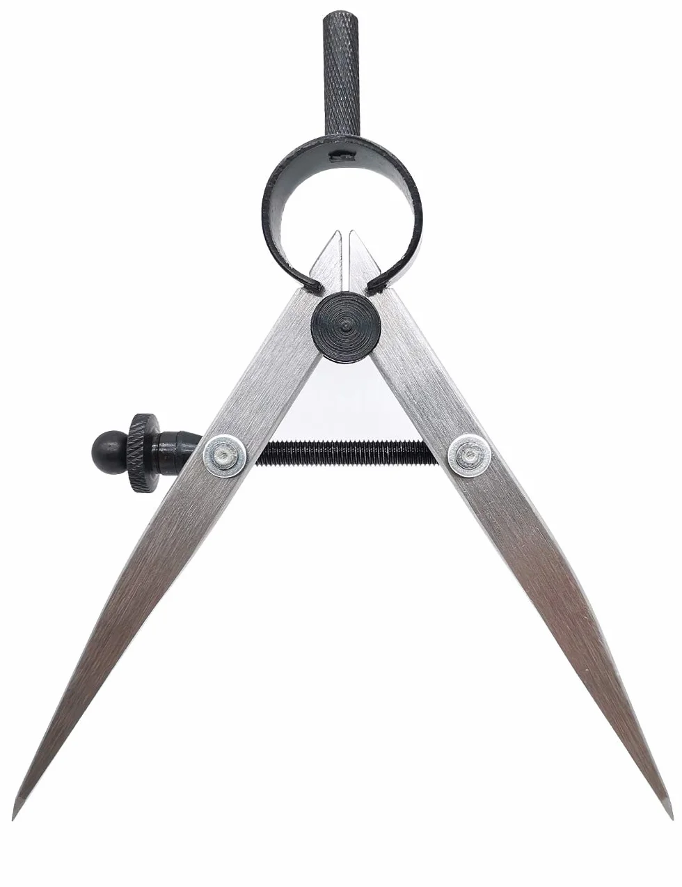 Boussole en cuir professionnelle 10,2 cm compas de précision ressort diviseur traceur à aile métal travail du bois métaux
