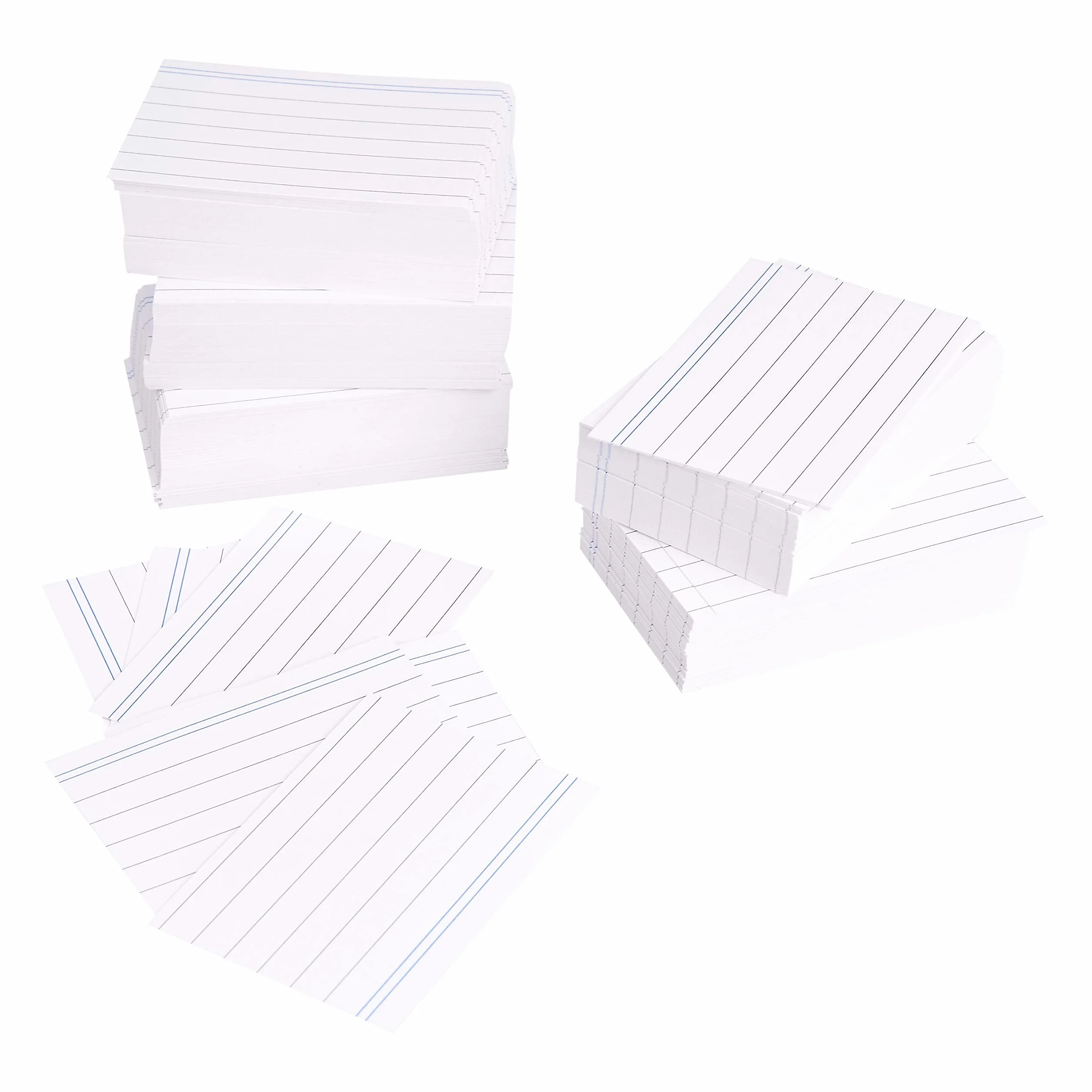 Amazon Basics Fiches Lignées A8 7,4 x 5,2 cm Lot de 1000 Blanches