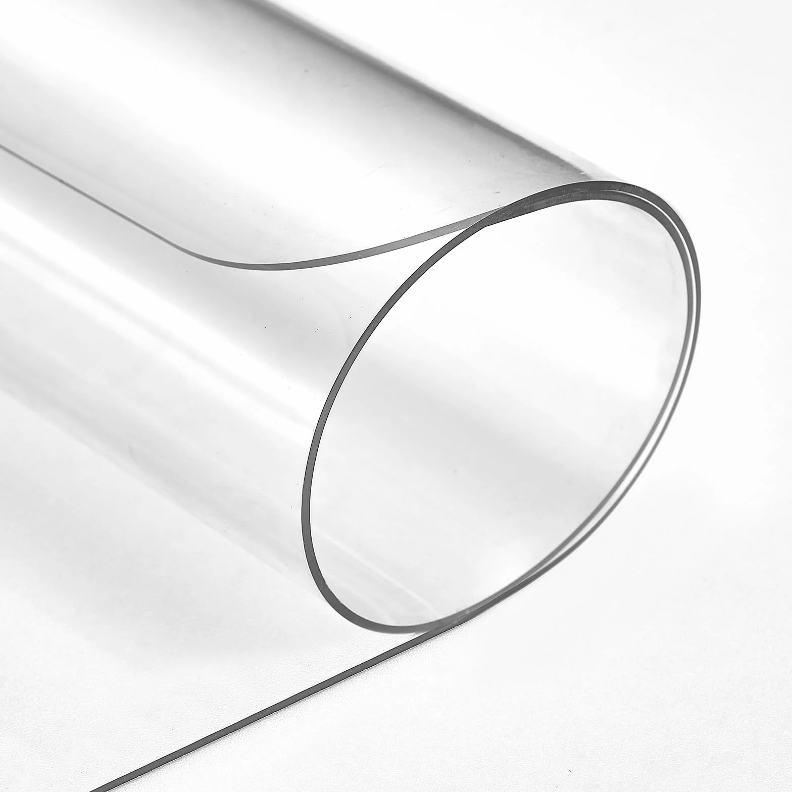 Tapis de Bureau Transparent 80x40 cm 1.5mm PVC Antidérapant Résistant à la Chaleur