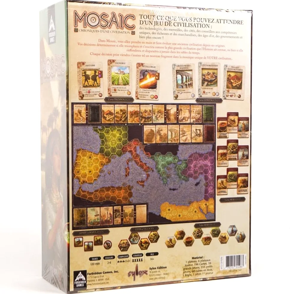 Asmodee Sylex Mosaic : Chroniques d'une Civilisation - Jeu de Société