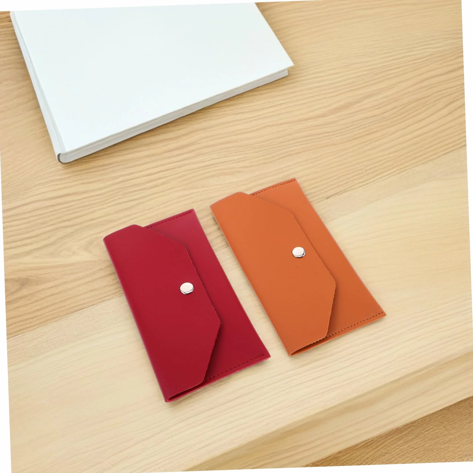 PACKOVE Enveloppes Budgétaires Format Long Rectangulaire en PU Synthétique Lot de 2 Réutilisables Imperméables