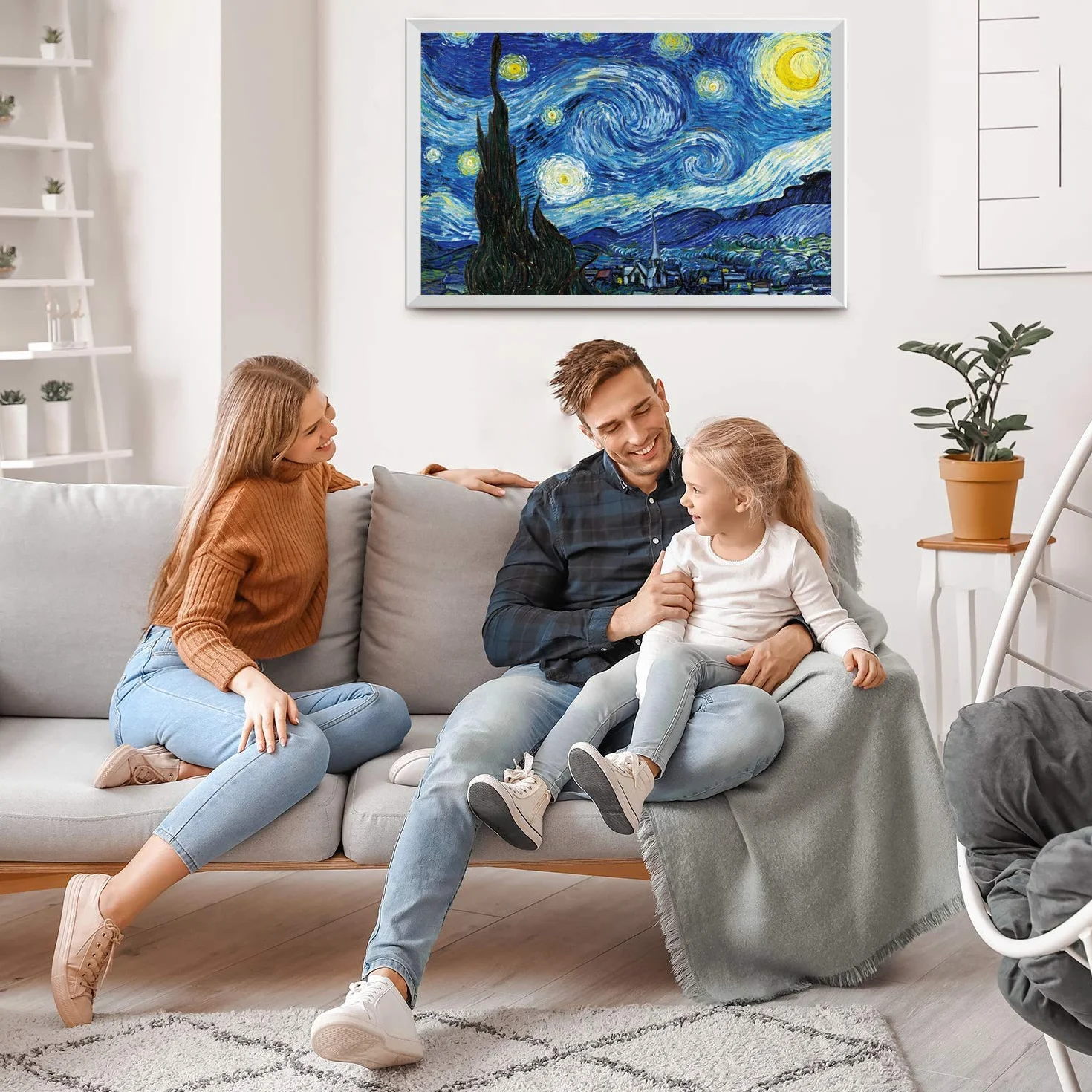 Puzzle 1000 Pièces Nuit étoilée Vincent Van Gogh 70 x 50 cm Puzzle Adulte Jeu éducatif Art
