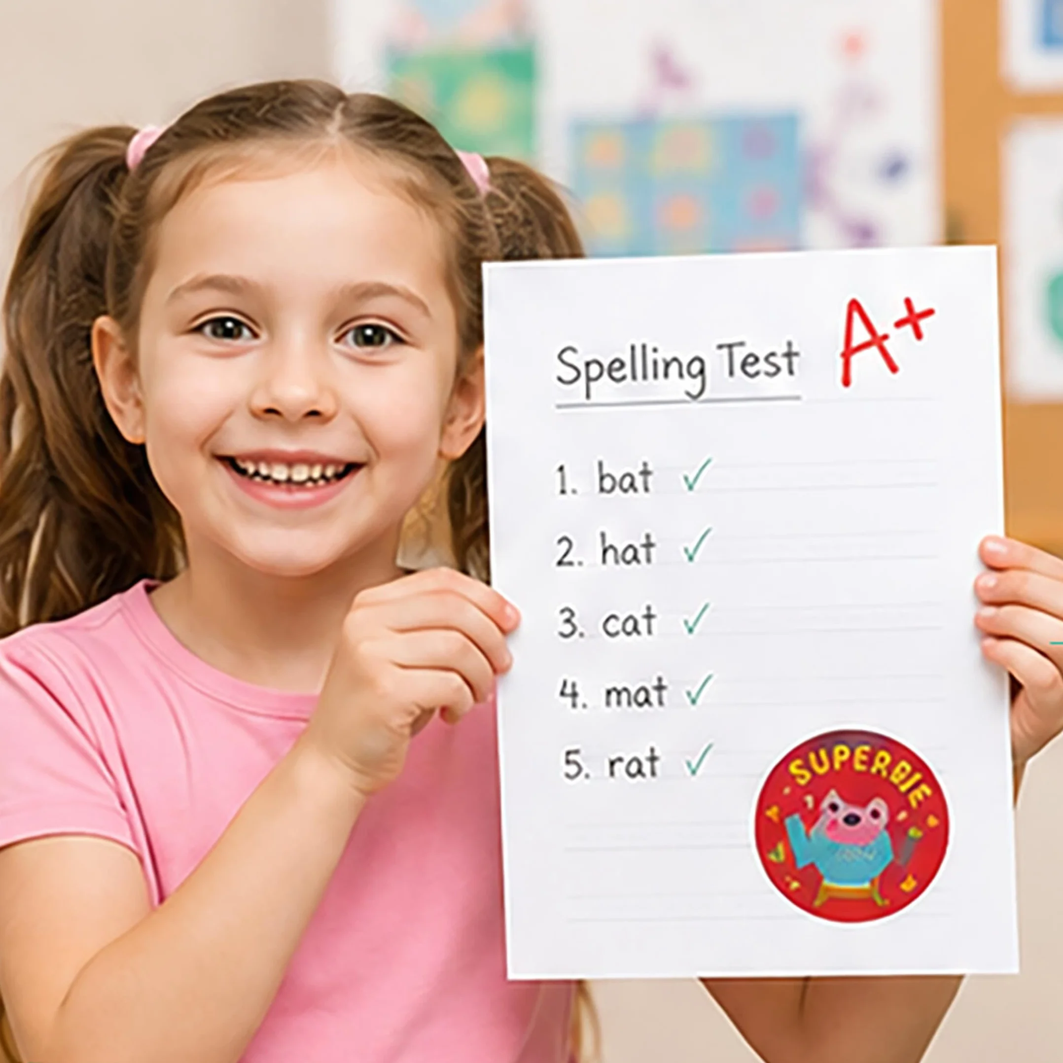 Autocollants inspirants français 2,5 cm Lot de 450 - Autocollants de motivation pour enseignants - Étiquettes de récompense
