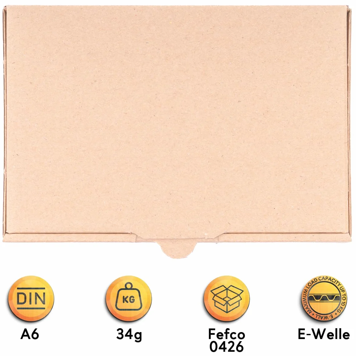 Boîte Postale Carton 16 x 11 x 5 cm Marron 25 Pièces