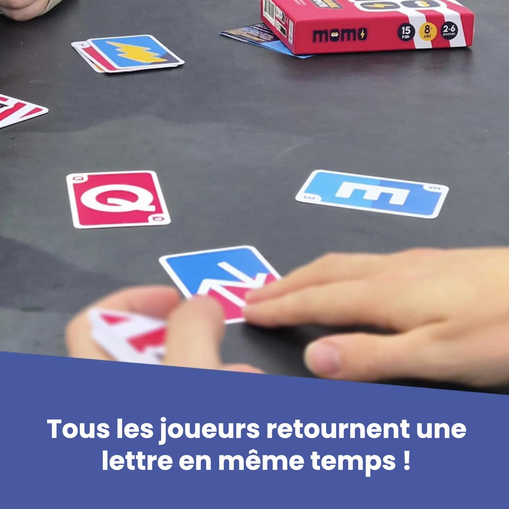 Momo jeu de société hilarant ambiance famille amis 2-8 joueurs 8 ans+