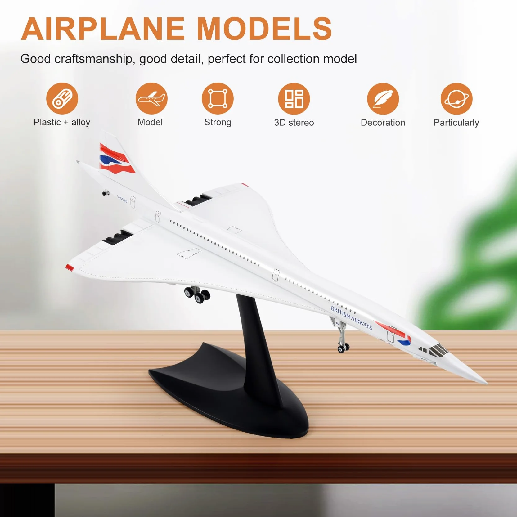 Air British Concorde avion aérien britannique de collection 1/200