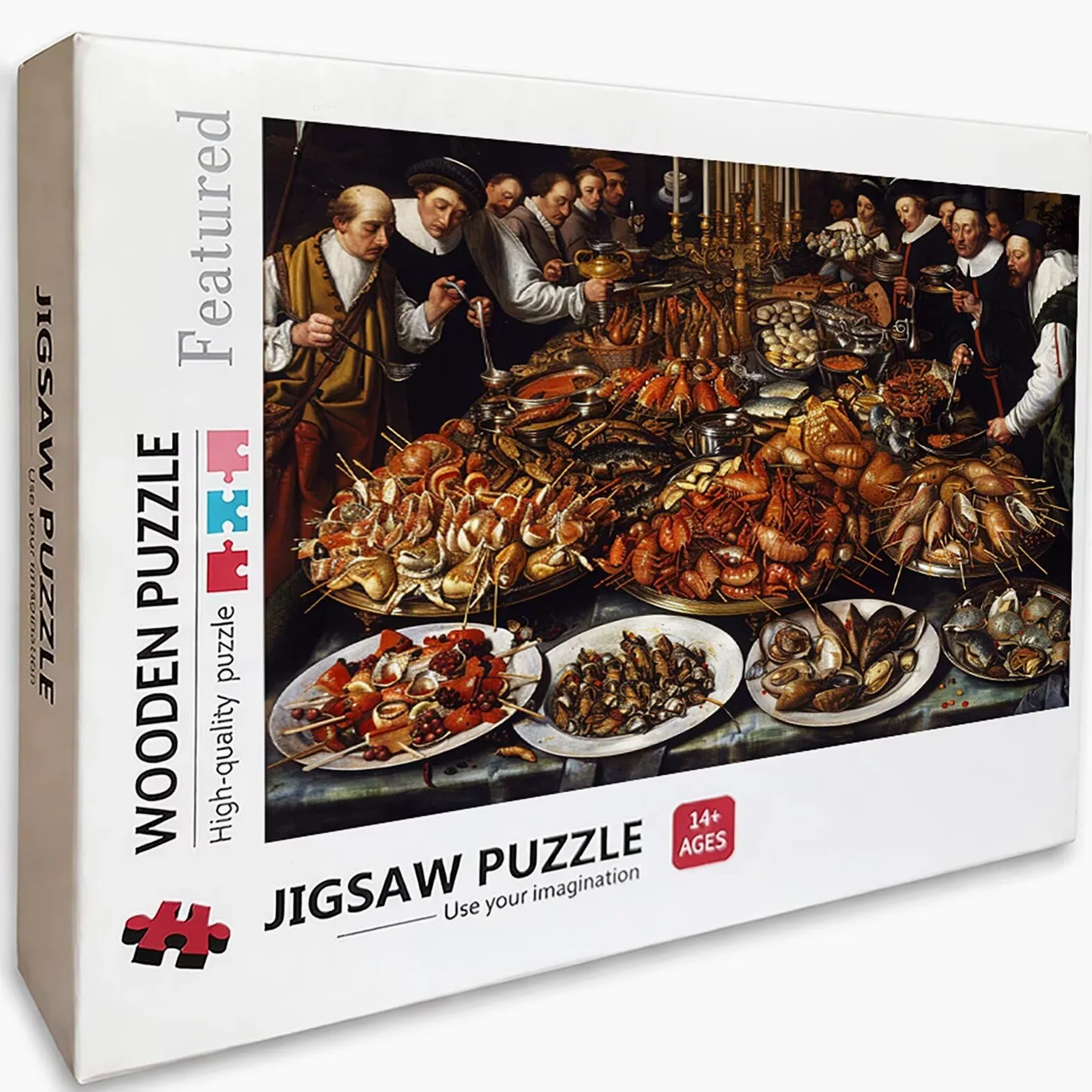 Nourriture Puzzle 3000 pièces Adultes, Puzzle Bois 122x81cm, Adultes Jeu éducatif Défi énigme avec Une Boîte d'emballage Exquise, Jeu Relaxant Détente Collection, Cadeau Fille, (RéTro) G-7100
