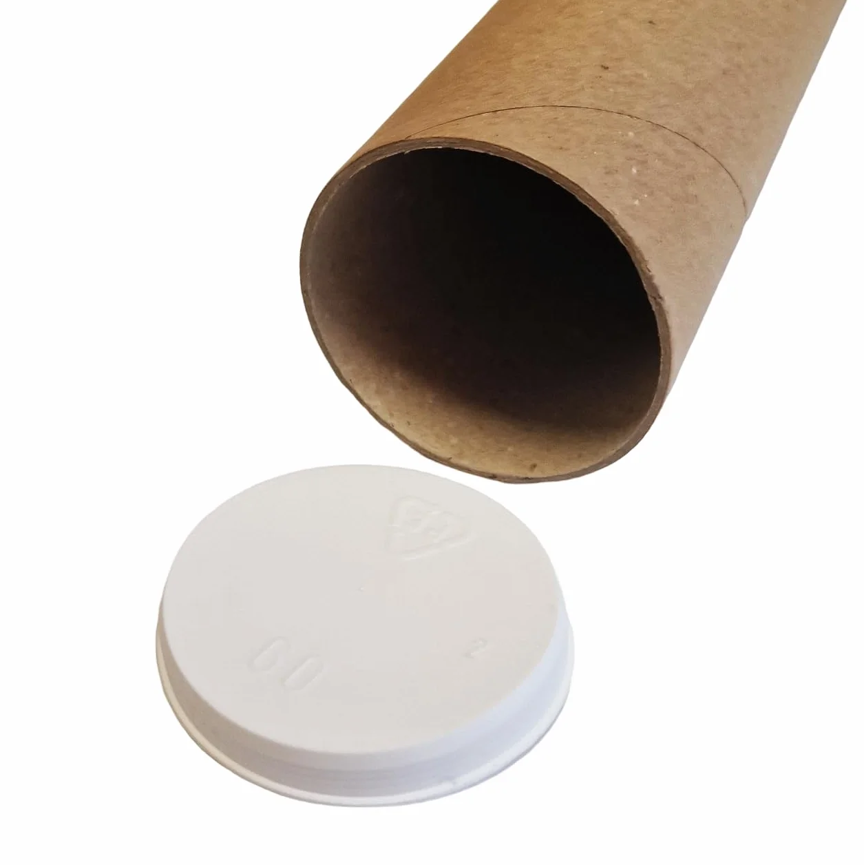 Tube d'expédition rond DIN A1 pour dessins et affiches, diamètre 63 cm