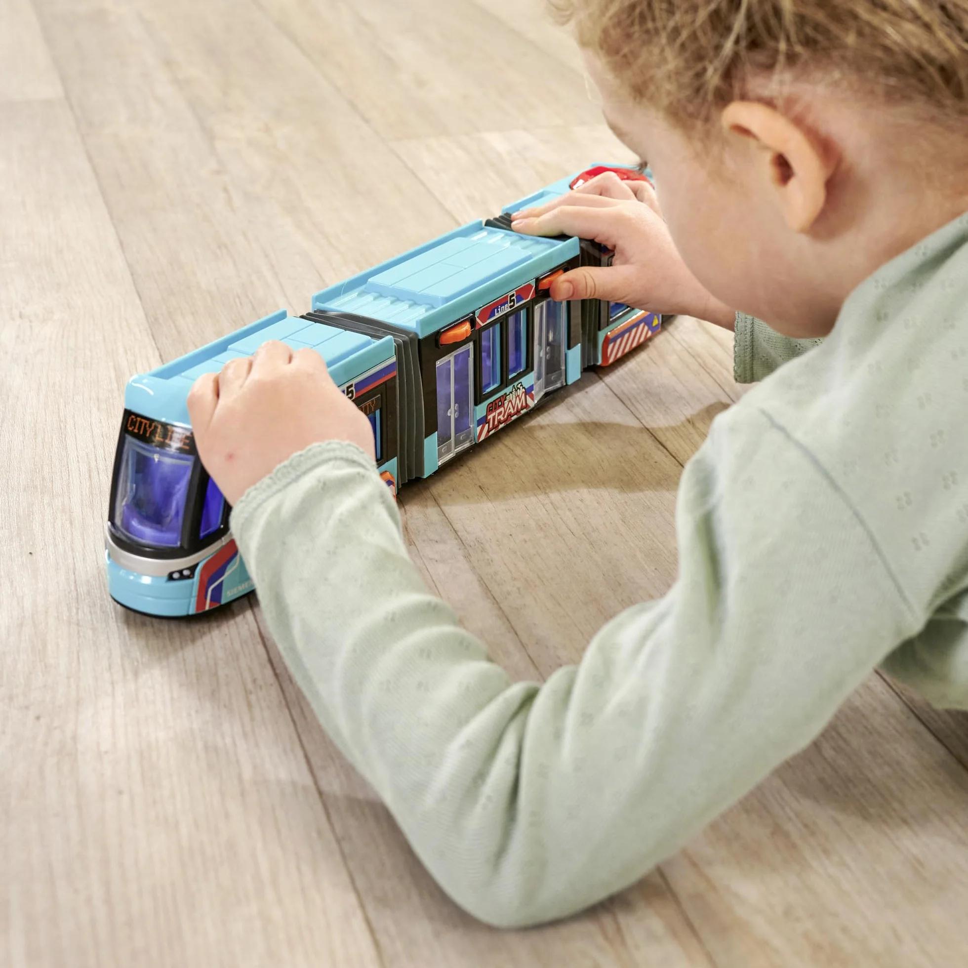 Dickie Tram Siemens Avenio Véhicule Roue Libre 42cm Jouet Enfant Portes Ouvrantes