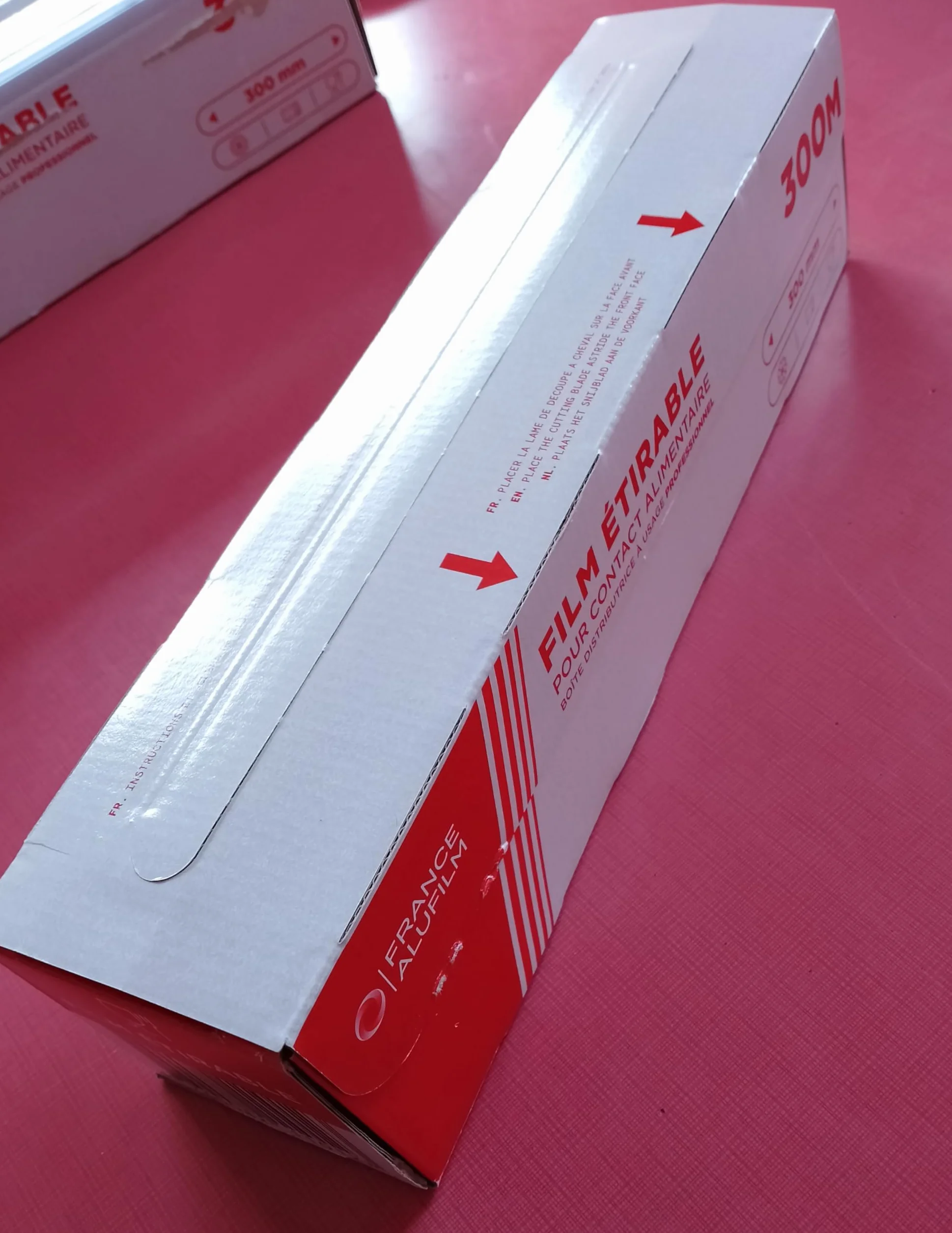 Film alimentaire étirable PRO ZIP cut 45 cm x 300 m conditionnement aliments protection fraîcheur micro-ondes congélateur