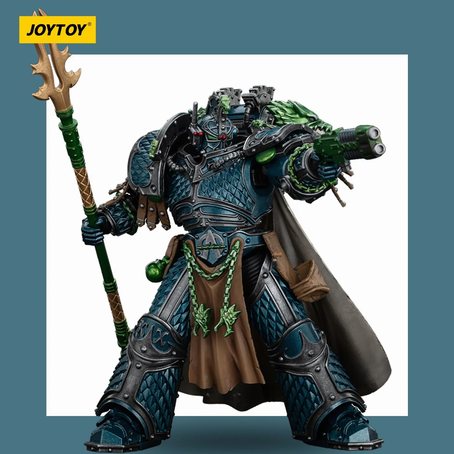 JOYTOY Warhammer 40k Alpha Legion Alpharius Primarch of the XXth Legion Figurine d'action 1/18, combinant valeur de collection et plaisir de jouer