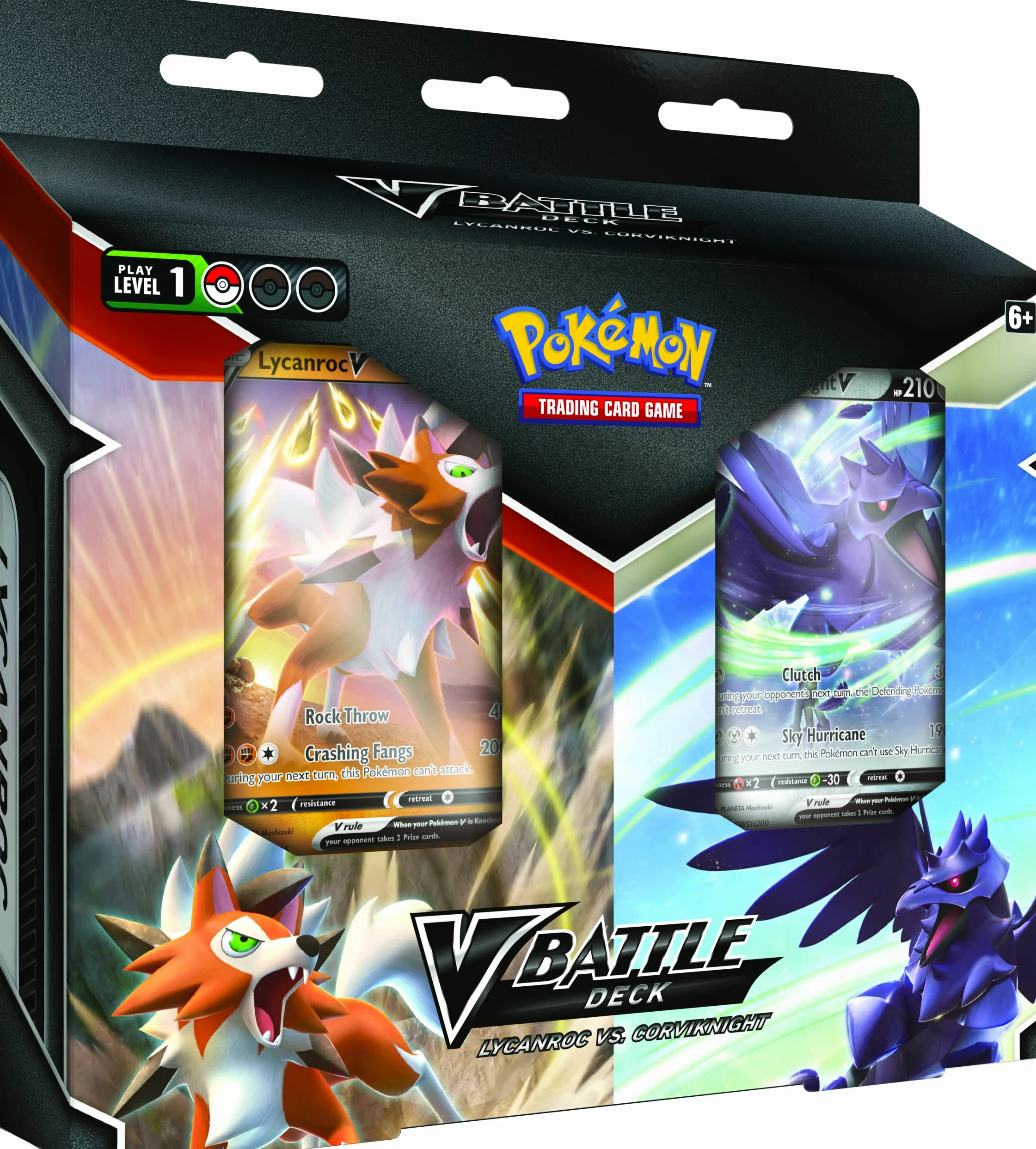 Pokémon – Lot de Decks de Combat Lougaroc V vs Corvaillus V - Jeu de Cartes - à partir de 6 Ans - 2 Joueurs - 10 Minutes de Temps de Jeu ou Plus