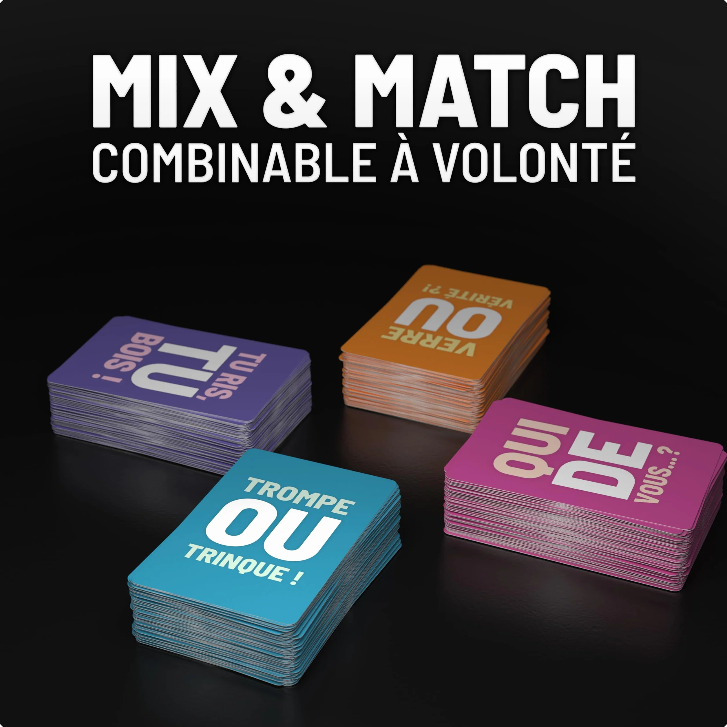 Trompe ou Trinque - Jeu de Fête Amusant avec 100 Cartes - Jeu à Boire pour Adultes dès 18 Ans - Édition Française