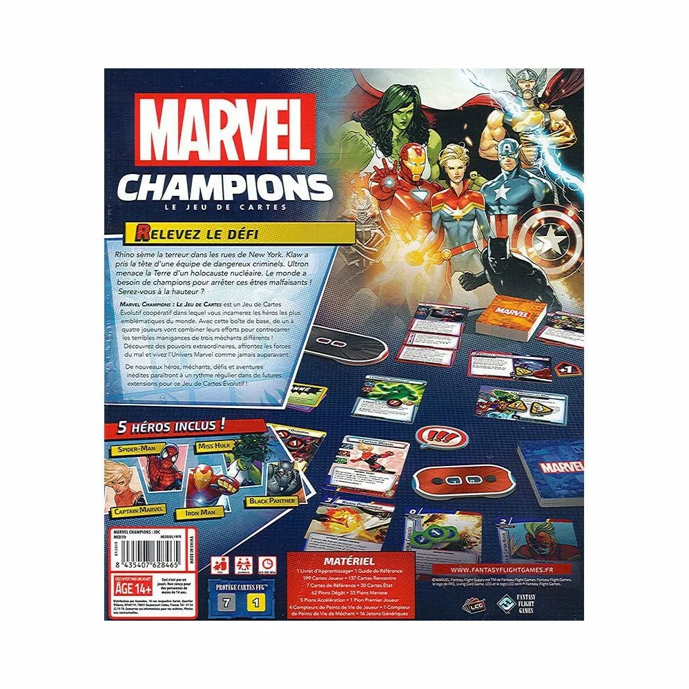 Fantasy Flight Games Jeu de Cartes Marvel Champions : Le Jeu de Cartes (Base)