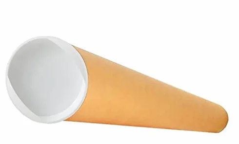 Tube d'emballage carton rond kraft 85cm pour posters