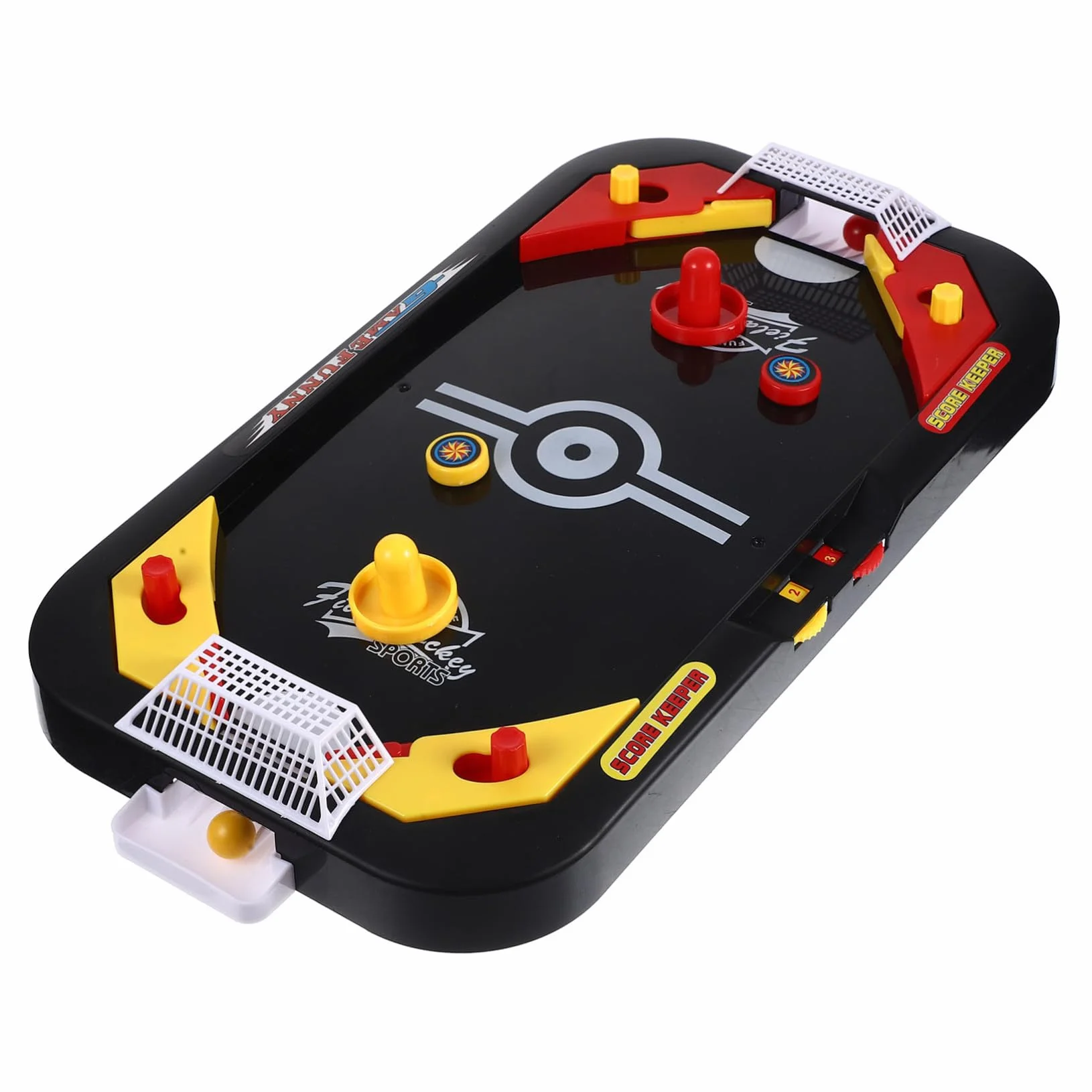 Stobaza Mini Hockey sur Glace de Table Éducatif Noir pour Enfants