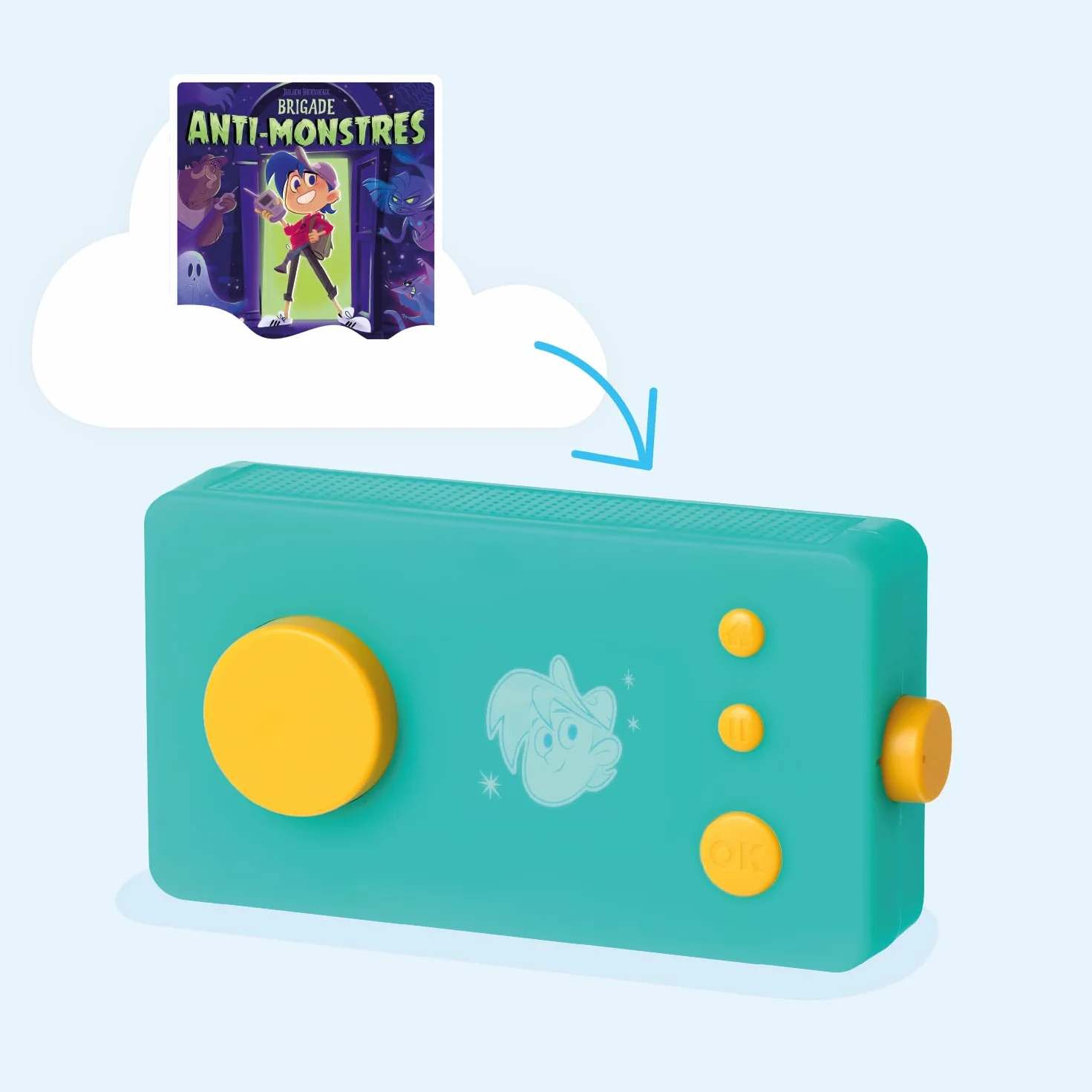 Lunii Brigade Anti-Monstres Livre Audio interactif français durée 1h58 dès 7 Ans Ma Fabrique à Histoires FLAM