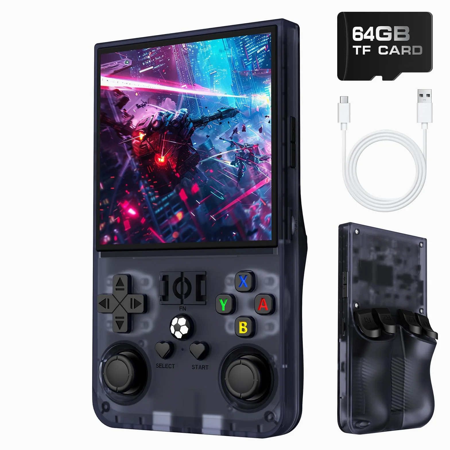 R36MAX Console de jeu portable rétro Système Linux portable