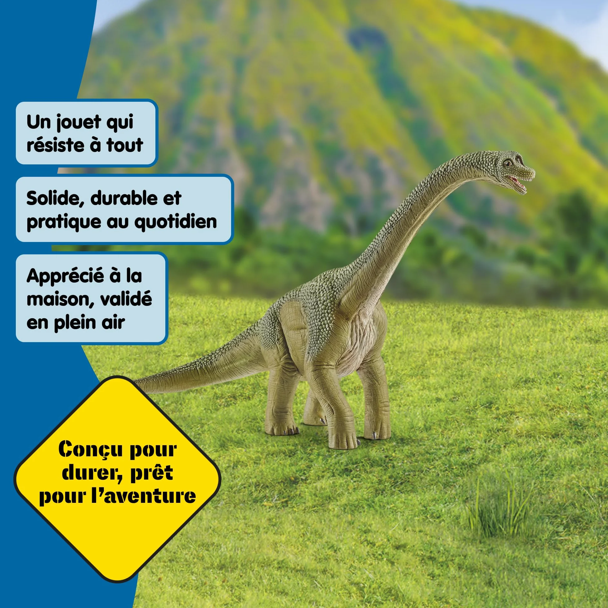 Schleich Dinosaurs Brachiosaure 14581 Jouet Dinosaure Fidèle aux Détails 30 x 12 x 19 cm