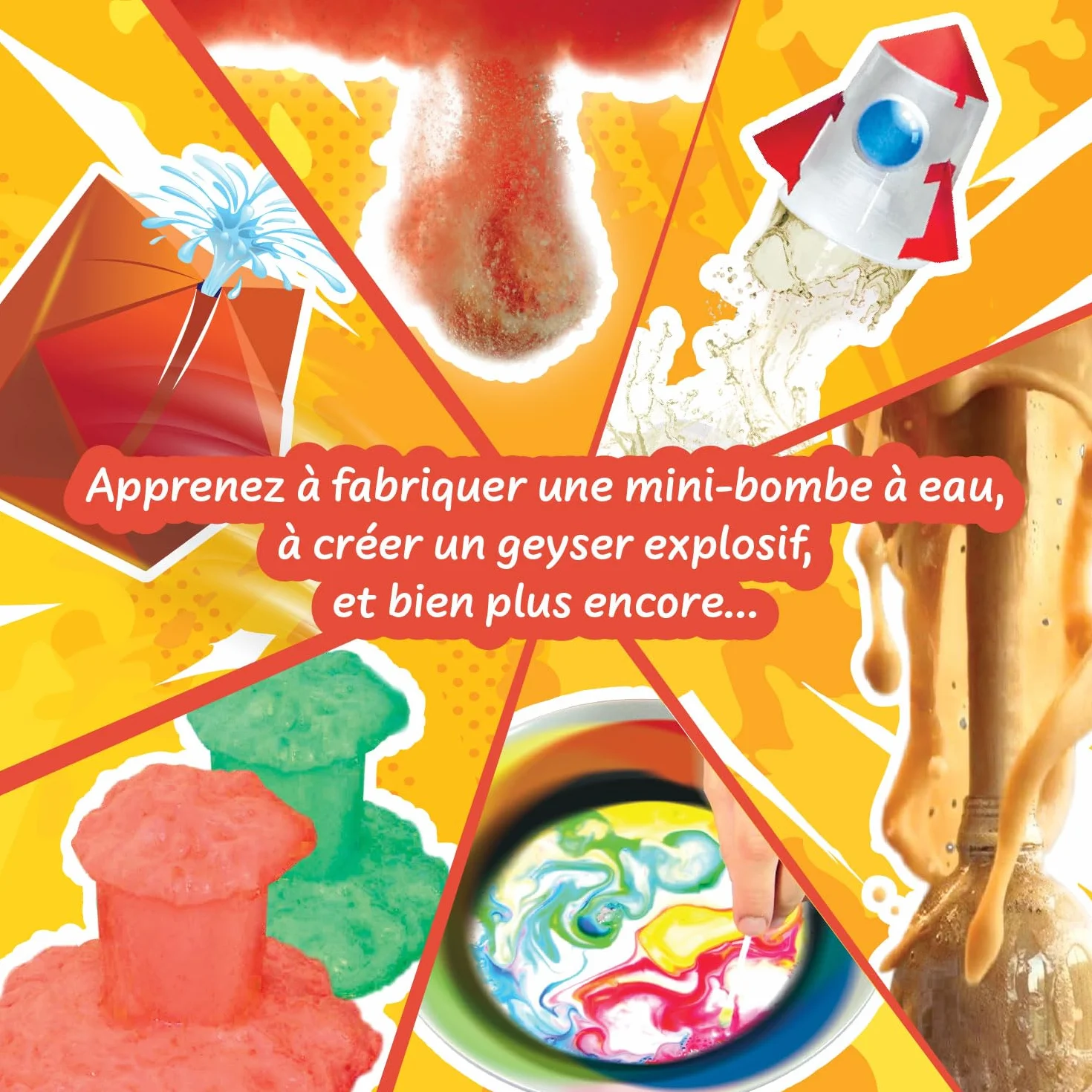 Science4you Expériences Explosives pour Enfants – Fusée à Eau, Bombe Pétillante, Jouets Éducatifs 8 9 10+