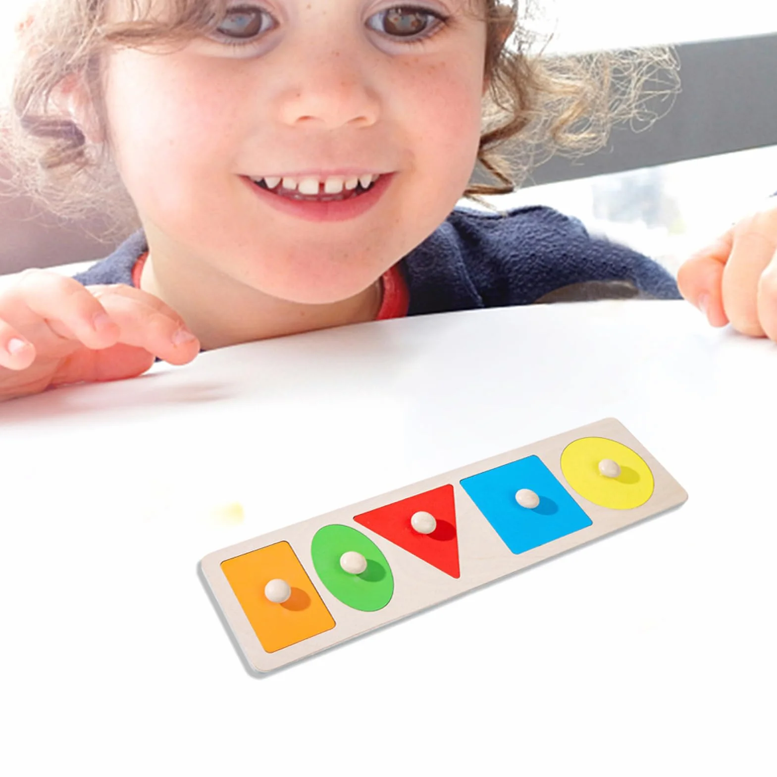 Puzzle à Formes Multiples en Bois Éducatif pour Tout-Petits