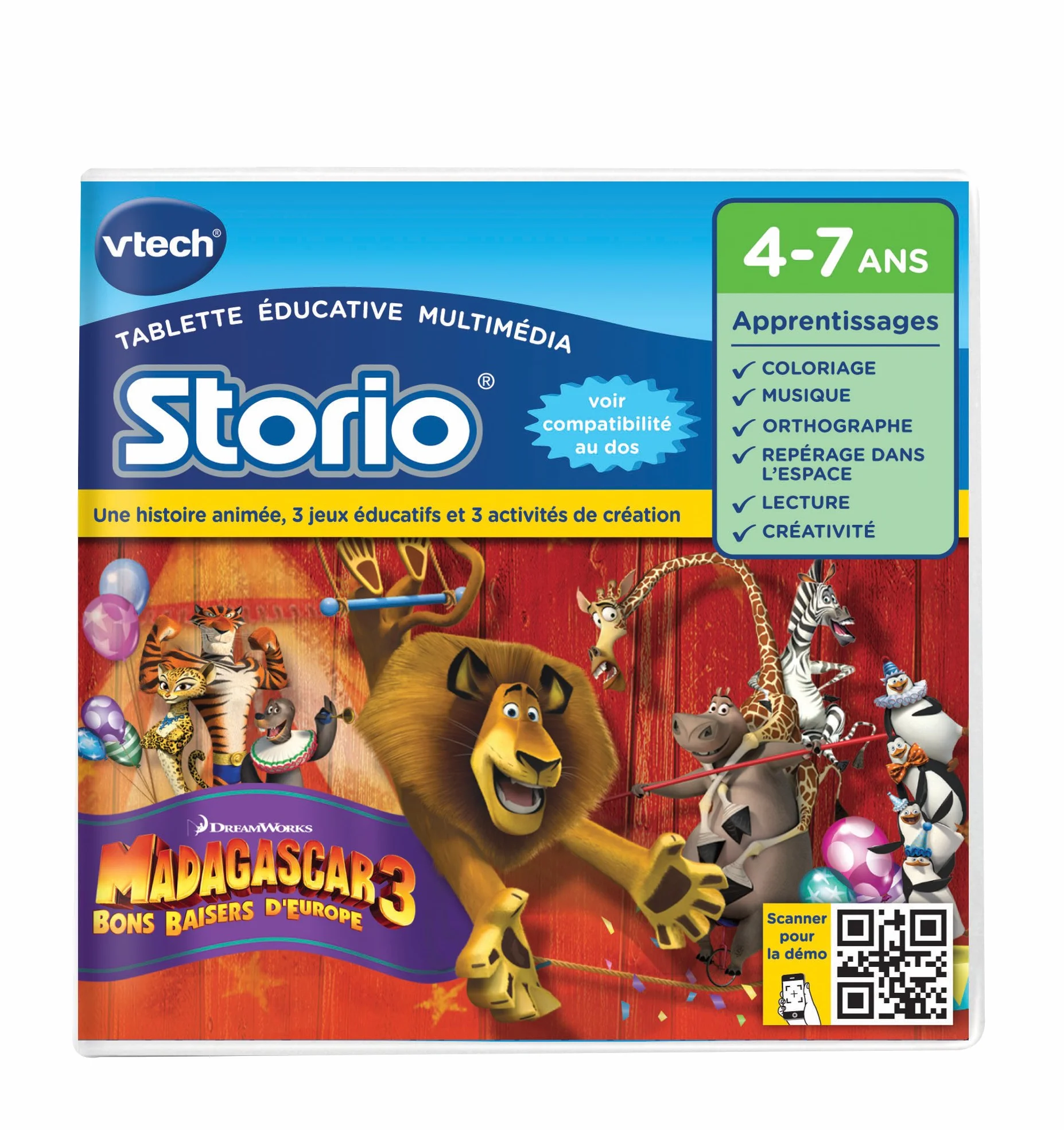 Vtech Storio 2 Jeu éducatif Madagascar 3