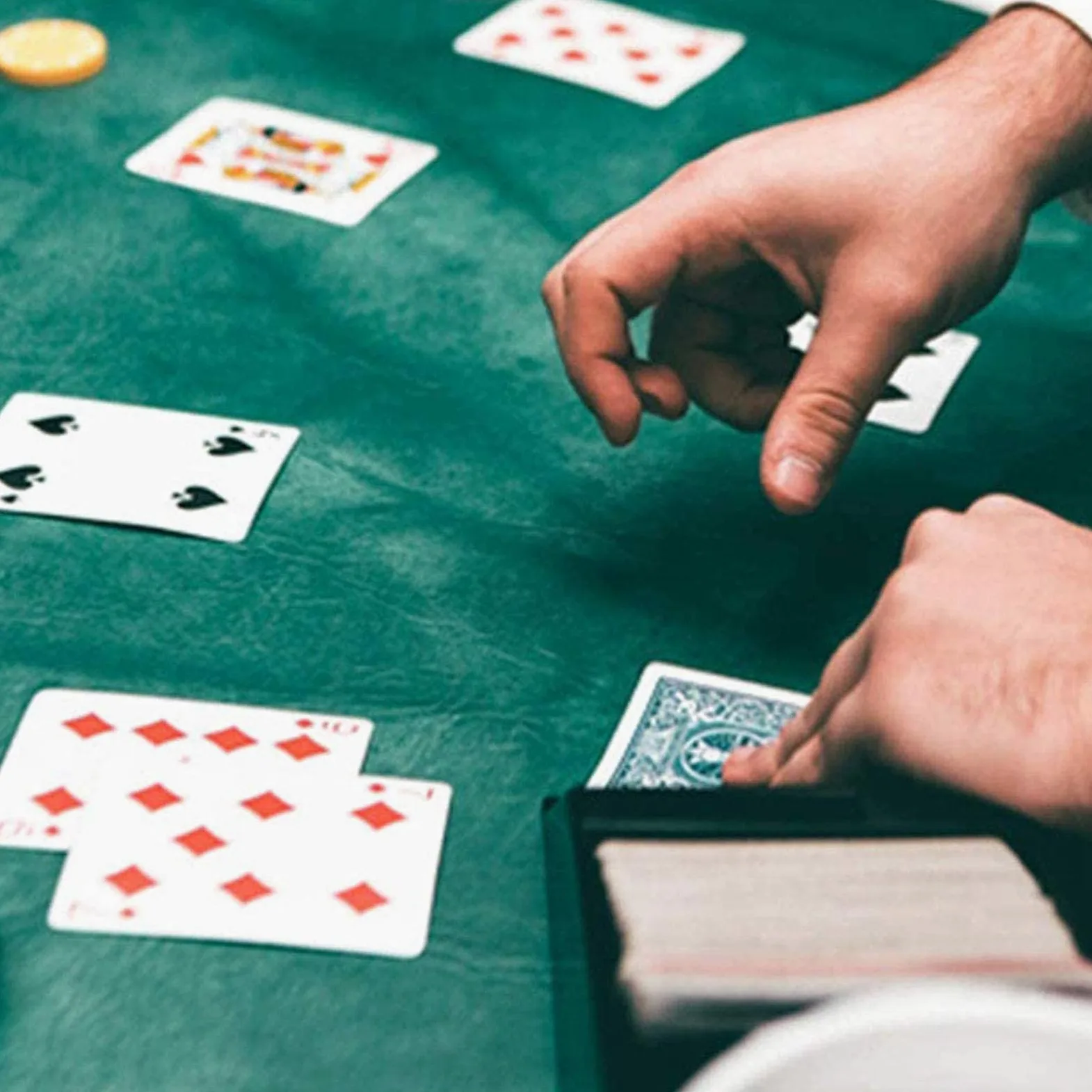 Tapis de Jeu, for Texas Holdem Poker et Blackjack – Tapis de qualité Professionnelle(70 * 35in)