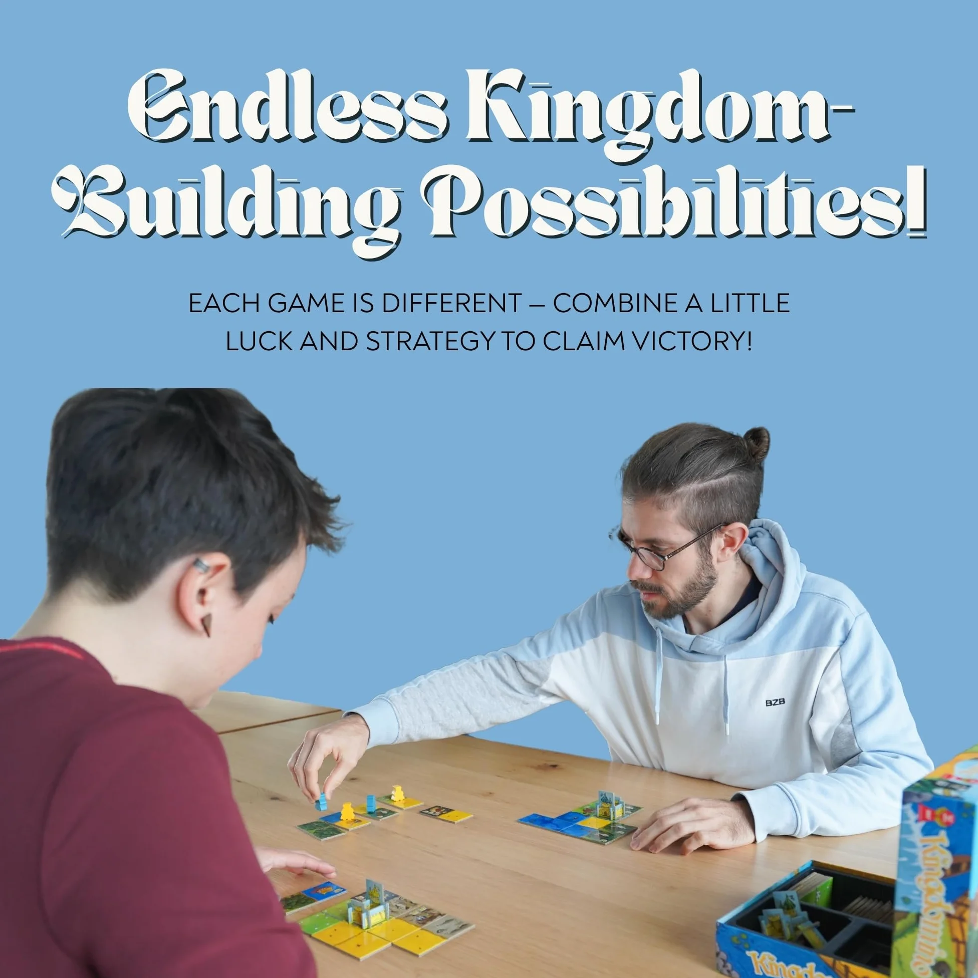 Kingdomino Jeu de Société Domino Tuile Meilleur Jeu de l'Année 8 Ans