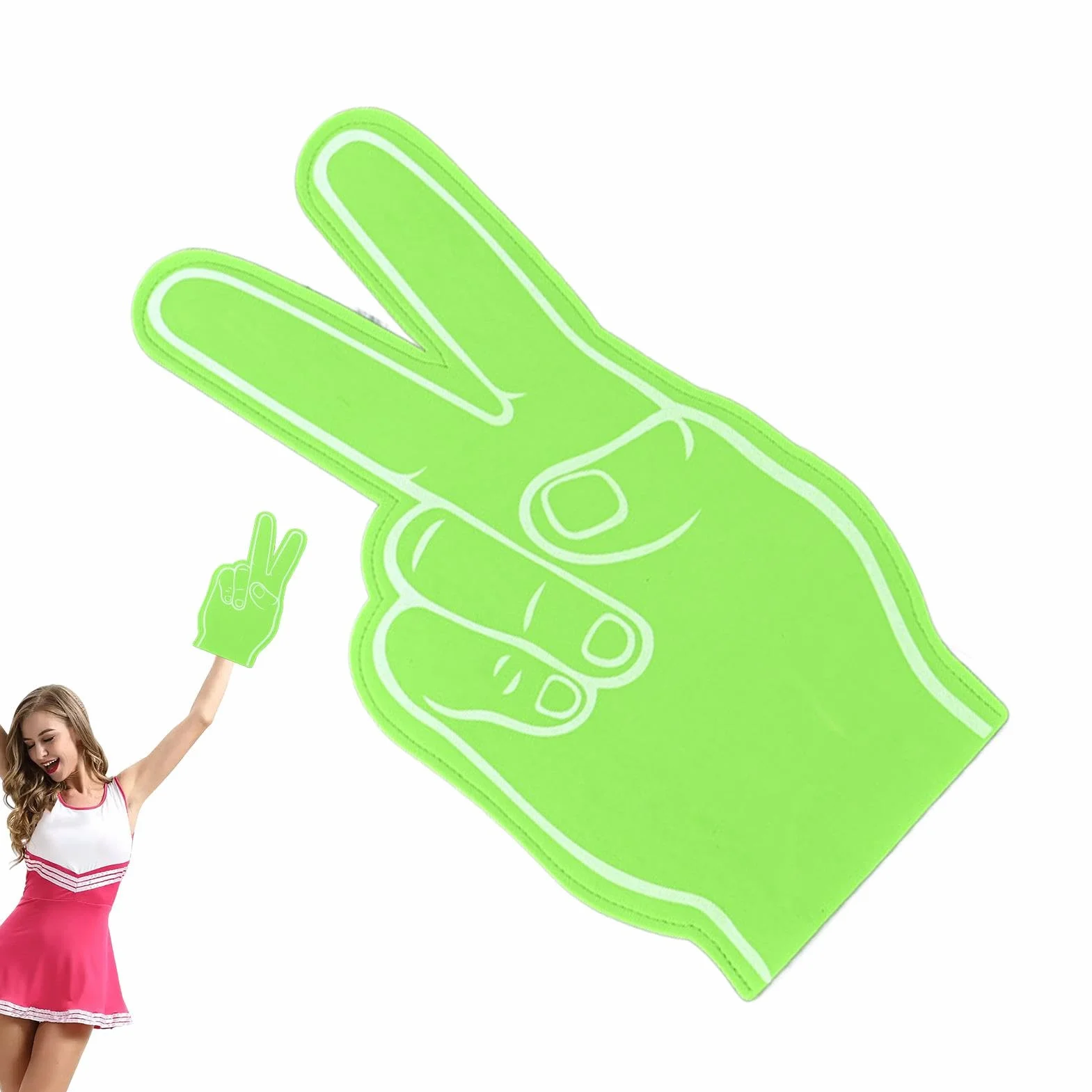 Doigt en mousse géant pour sport et pom-pom girls - Accessoire de fête créatif