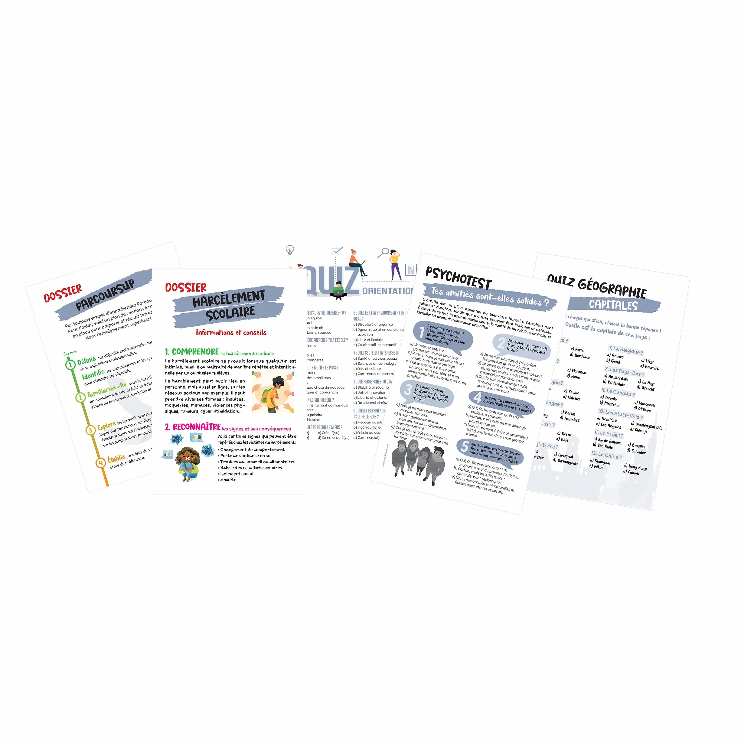 Agenda Scolaire Oxford 2025-2026 15x21cm 1 Jour Par Page 352 Pages Aqua