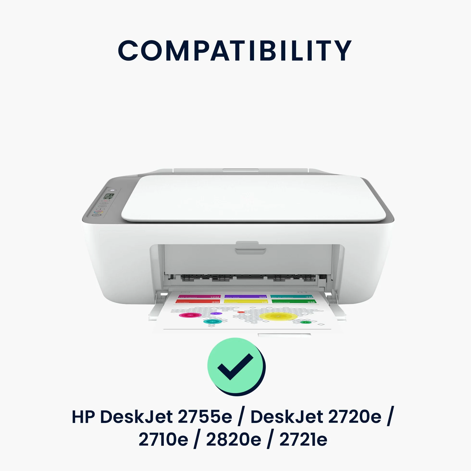 HP DeskJet 2755e Housse de protection kwmobile chocolat