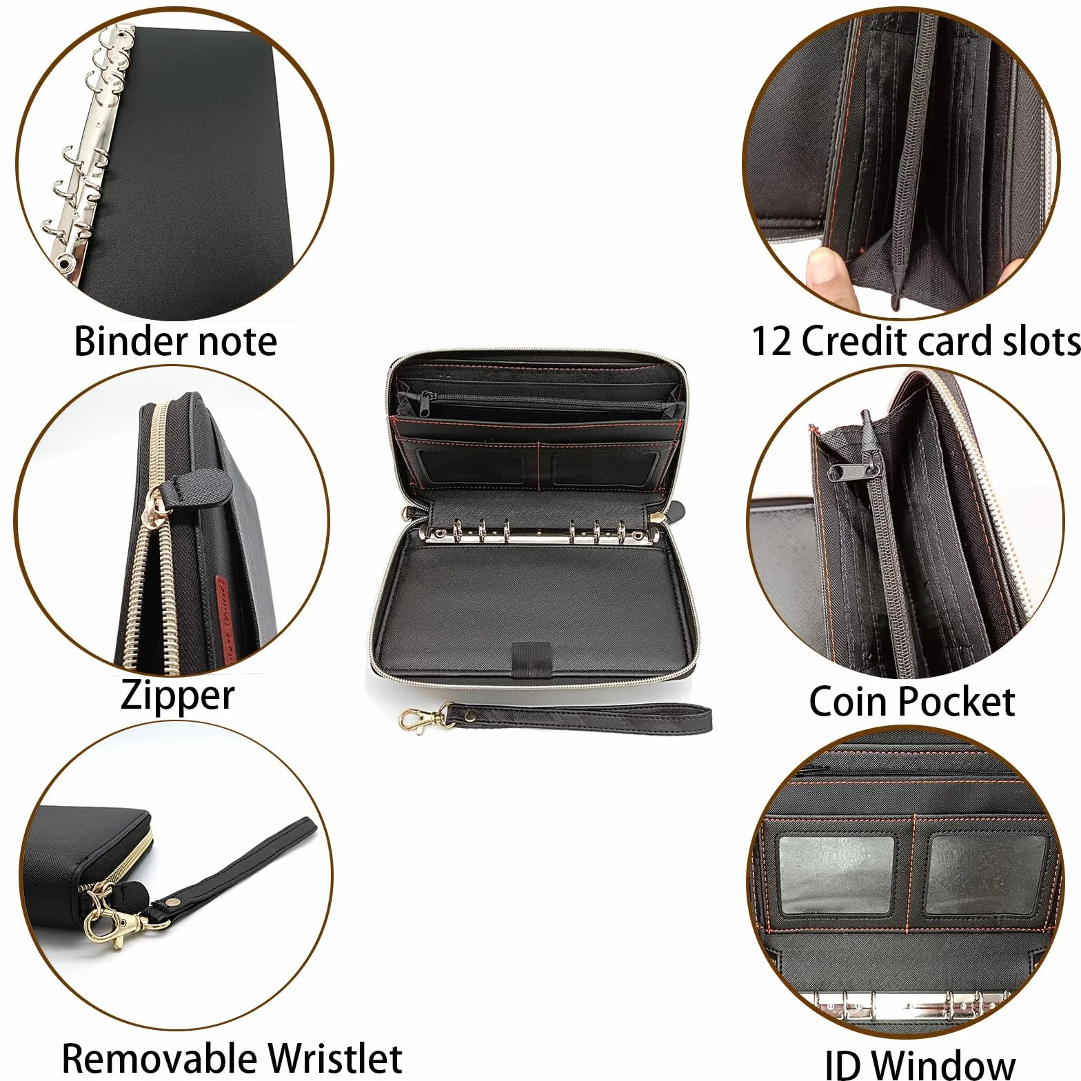 Planificateur de budget A6 Portefeuille avec classeur 12 enveloppes feuilles de budget