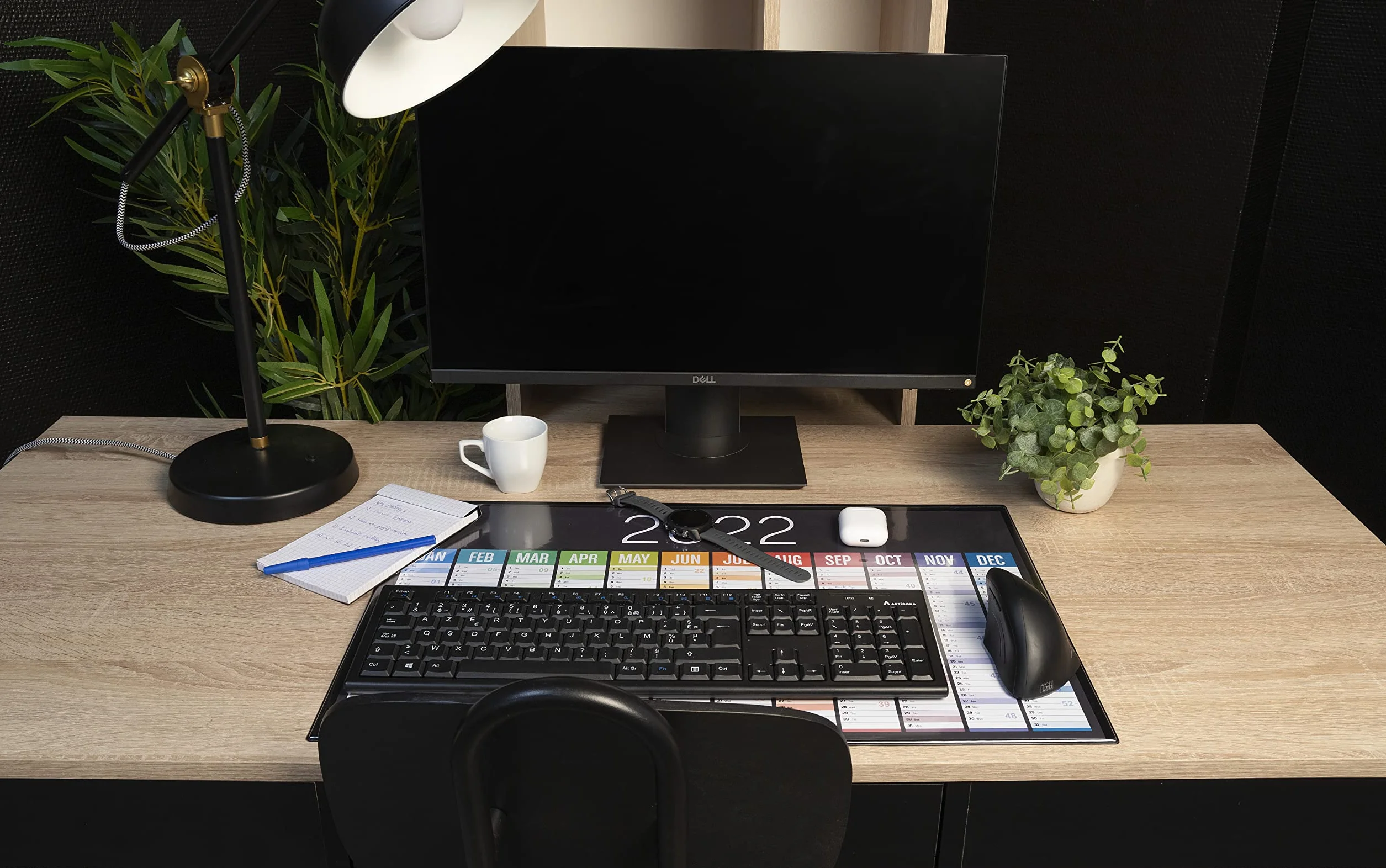 Exacompta Kreacover podkładka pod mysz czarna kartonowa twarda personalizowalna PVC
