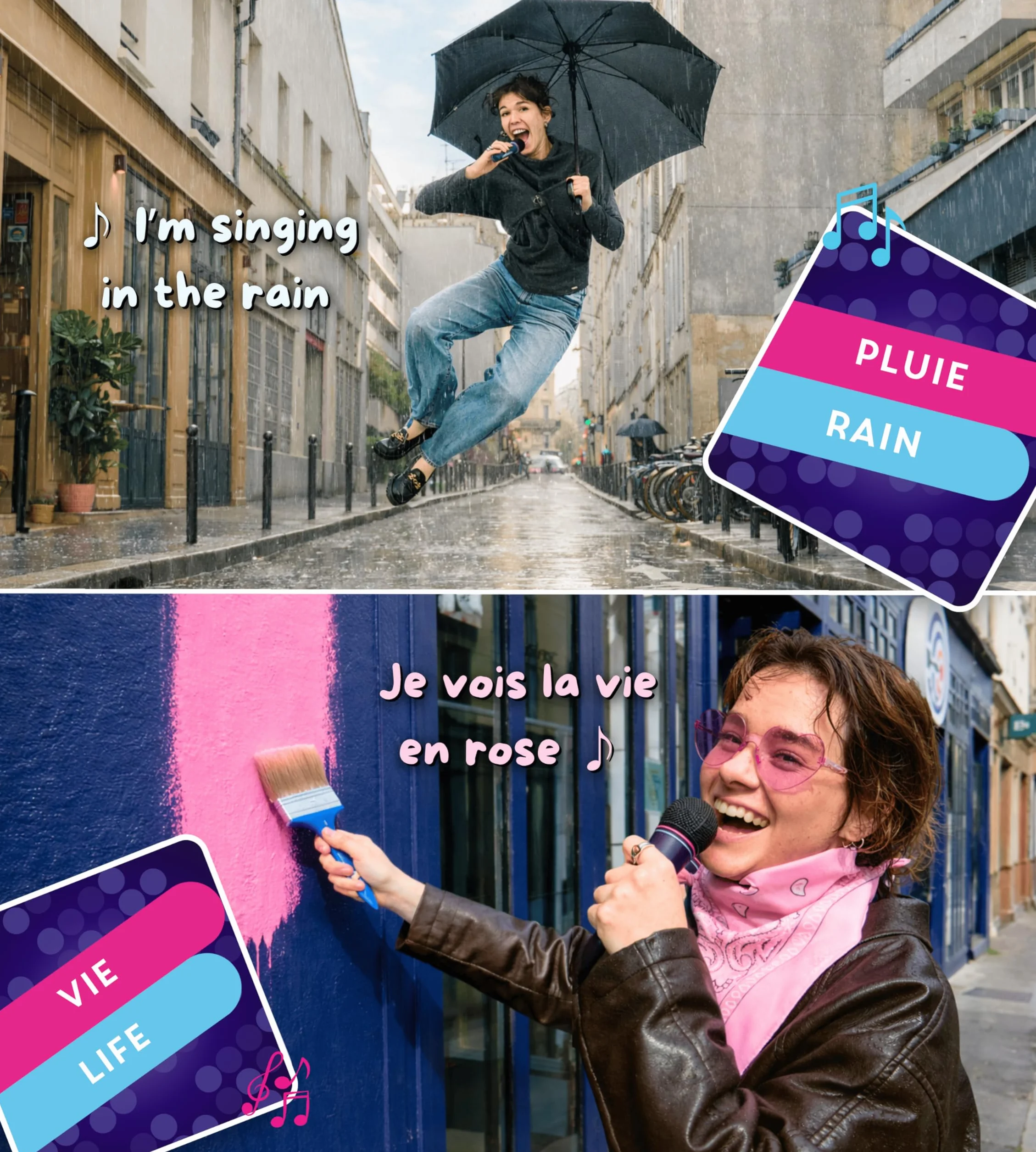 STARAOKÉ Jeu de société Musical drôle - Jeu d'Ambiance 2 à 8 Joueurs 350 Cartes Dès 8 Ans