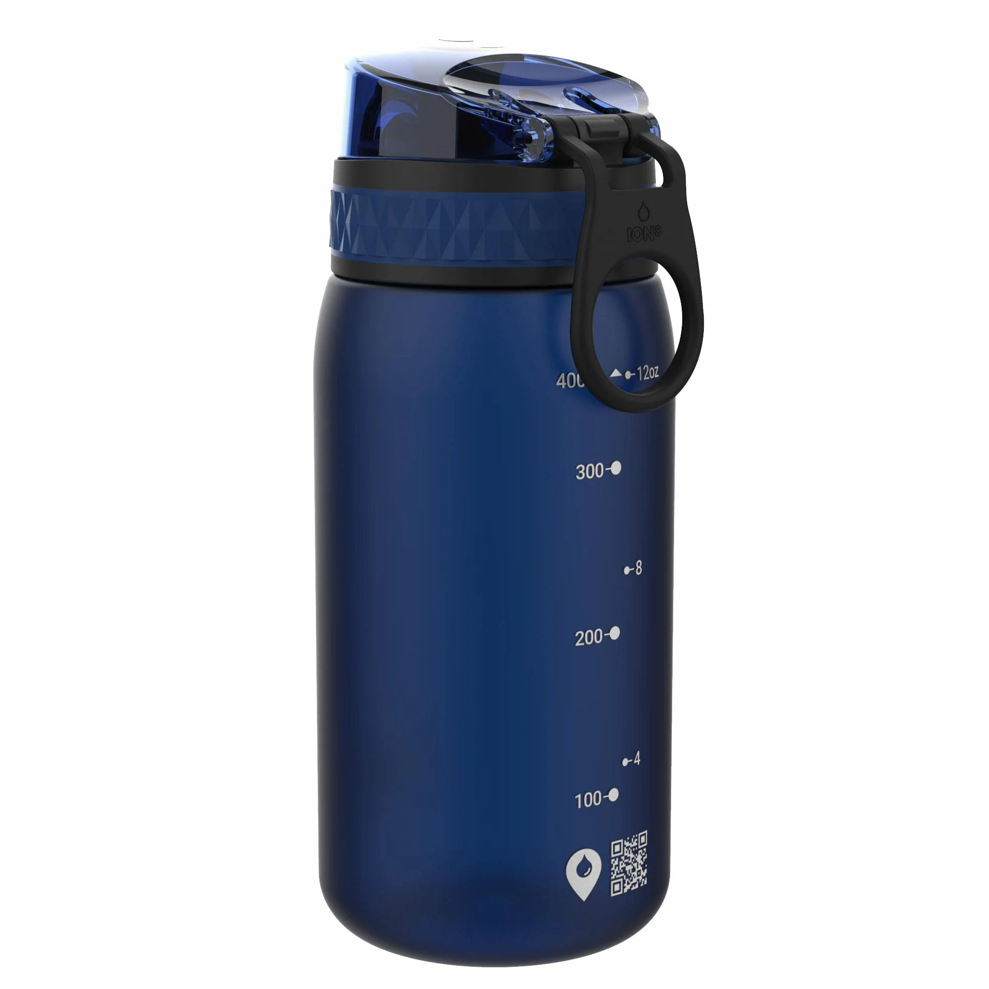 Ion8 Gourde Enfant 350ml Anti-Fuite Verrouillage Sécurisé Sans BPA Bleu Marine
