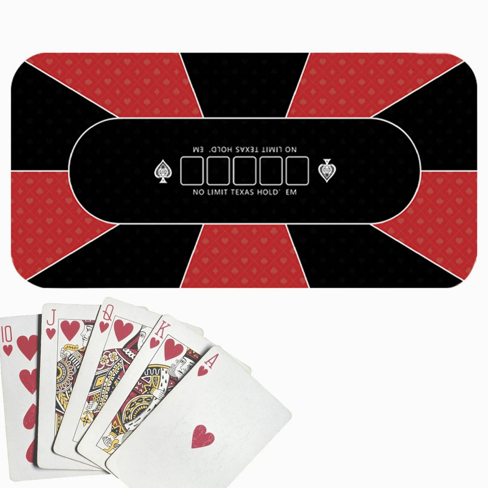Luckxing Nappe de, Dessus de Table de Poker - Tapis de Poker Texas Holdem | 120x60cm - Tapis de Table de Poker antidérapant, couvertures de Table à Cartes pour soirée de, collectes de Fonds