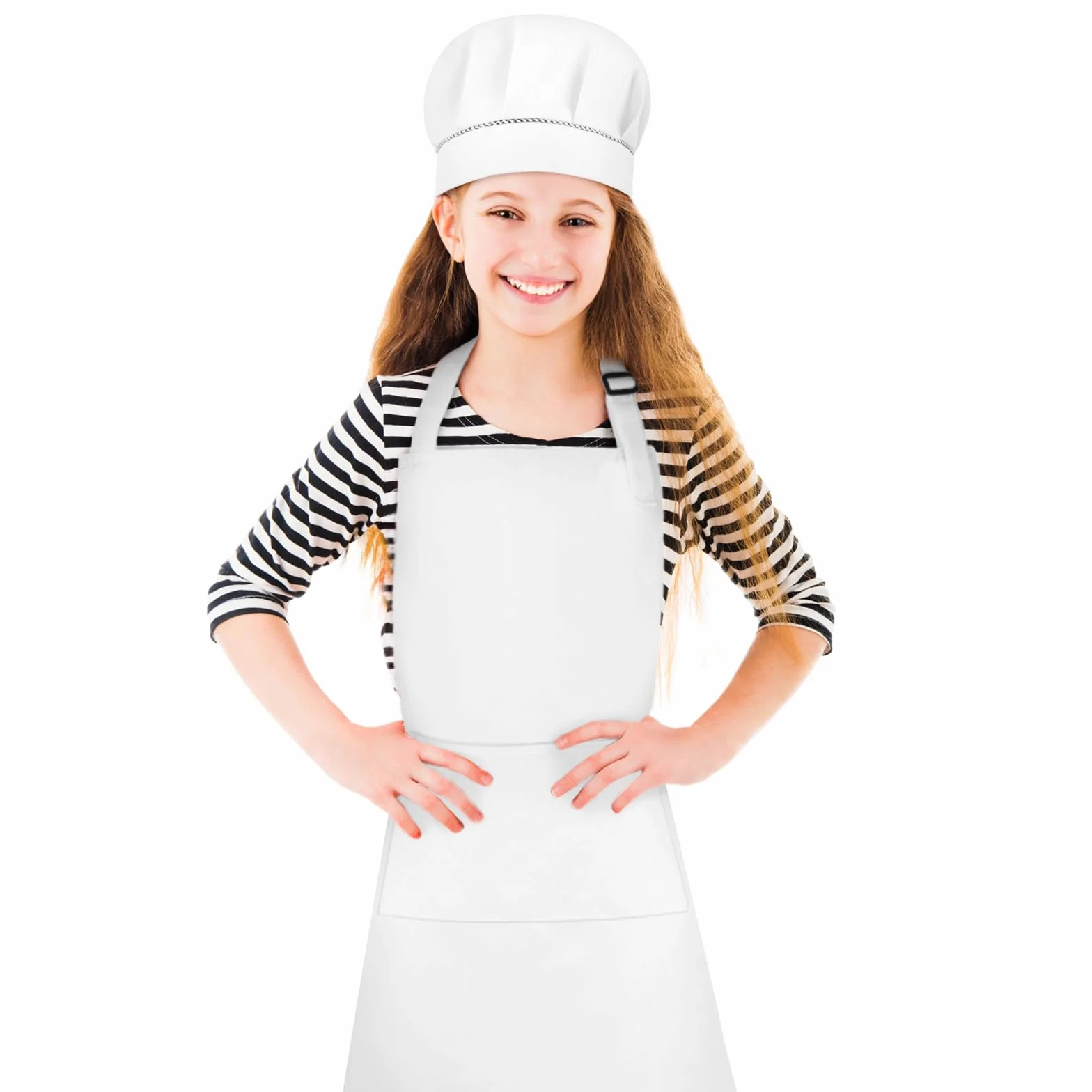 Tablier et Chapeau de Chef pour Enfants 60x45cm Imperméable Cuisine