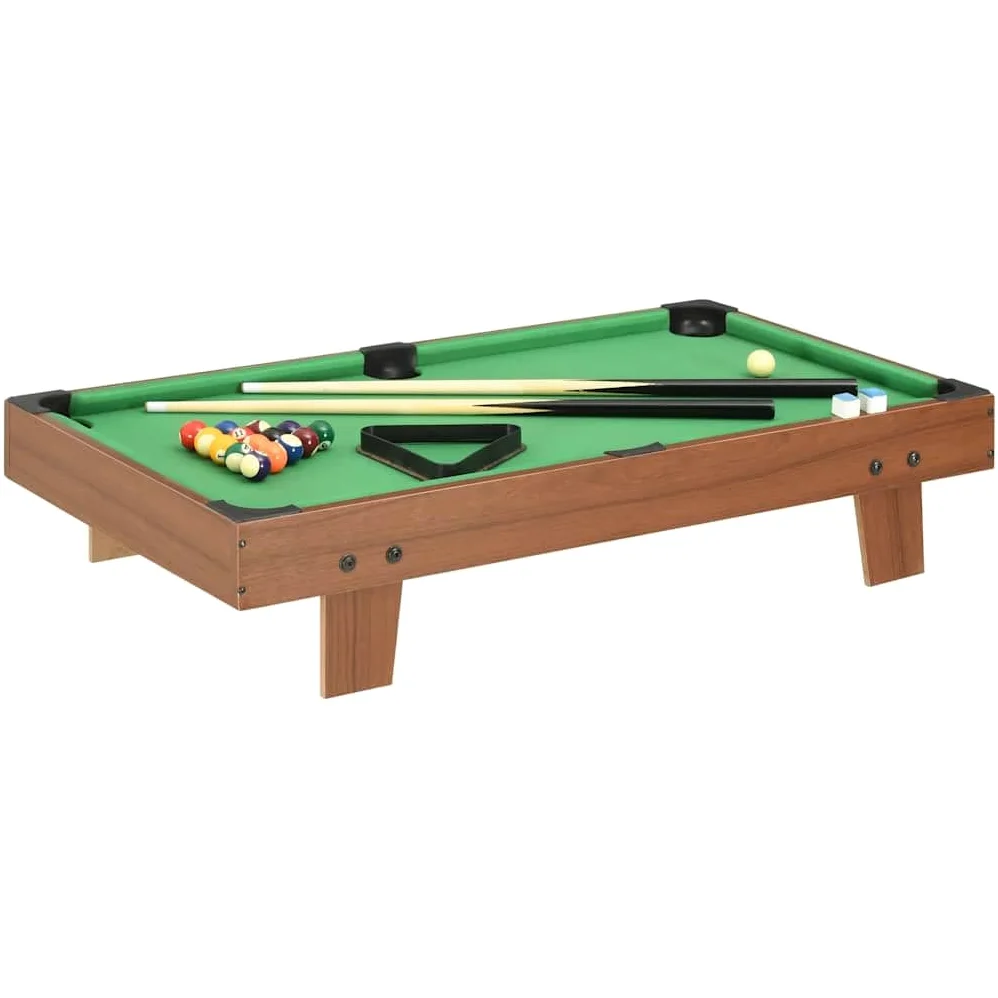 Mini table de billard pour plateau de table, 92 x 52 x 19 cm, table de jeu pour enfants et débutants, ensemble de billard avec queue et balles