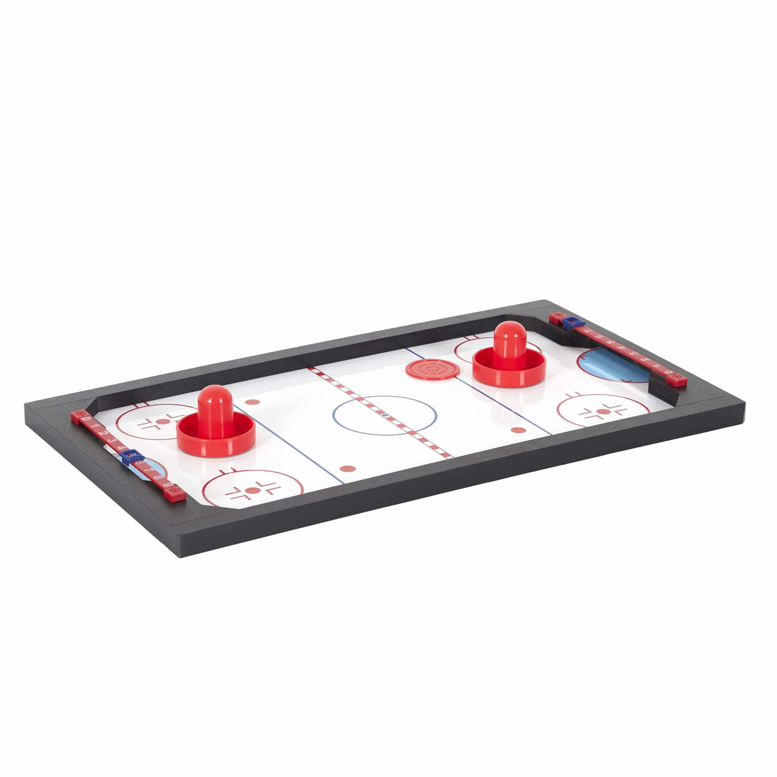 MISTER GADGET Table de Jeu 3 en 1 Billard Ping-Pong Hockey 51 cm Marron | Plastique ABS, table de jeu 3 en 1, billard ping-pong et hockey, 51 cm, soirées, marron et vert
