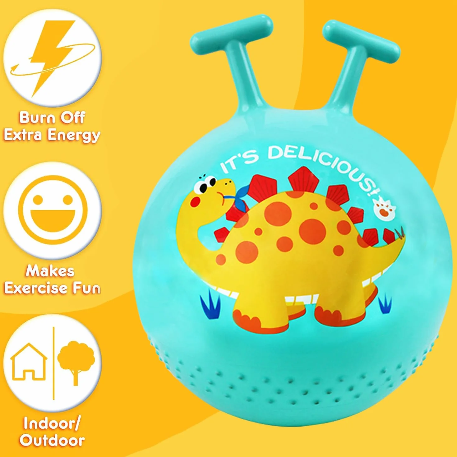 Ballon Sauteur pour Enfants Gonflable Balle Trémie Rebondissante Vert