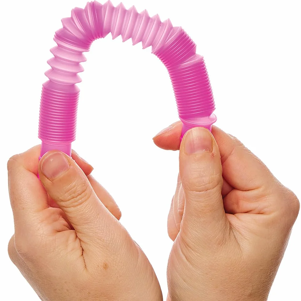 Baker Ross FN225 Pop Tube Fidget Toys paquet de 12 jouets pour enfants