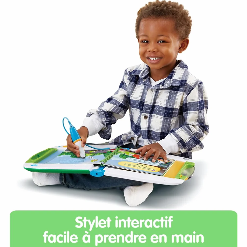 VTech MagiBook Starter Pack Vert, Lecteur Interactif de Livres Éducatifs, Système Ludique d'apprentissage, Cadeau Enfant 2-8 Ans