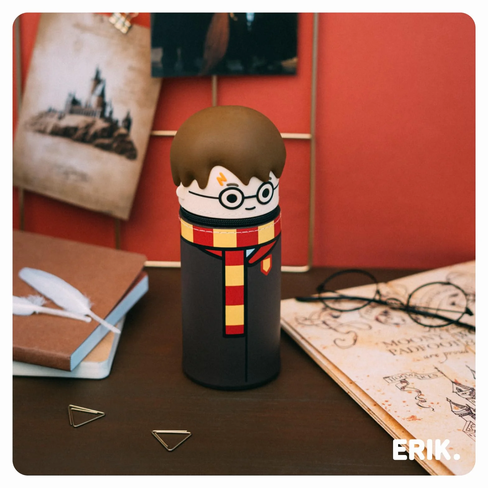 Trousse Harry Potter Silicone Extensible Fournitures Scolaires Grupo Erik