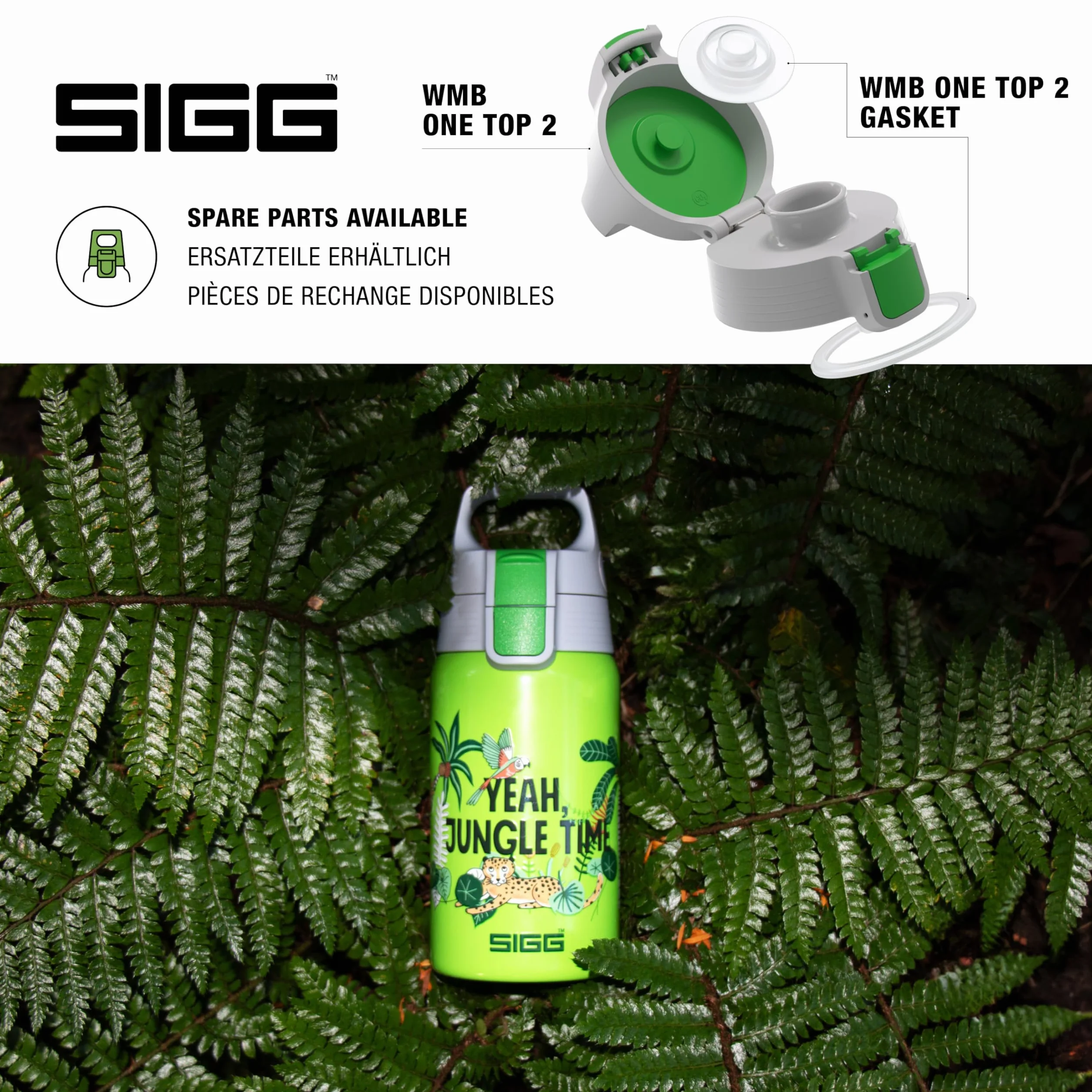 SIGG Gourde Enfant Acier Inoxydable Shield One 0,5L Étanche Sans BPA